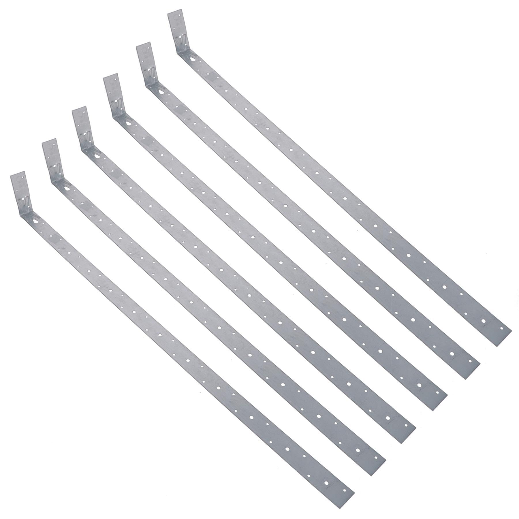 Horizontal X Restraint Strap 1000mm Length 100mm Bend Galvanised 5PK