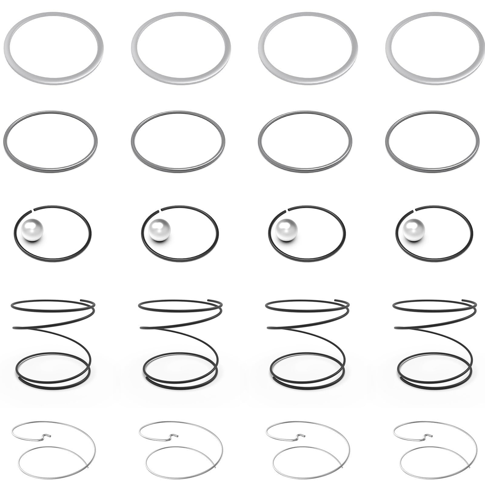N078434 N089668 Impact Driver Spring Kit FOR Dewalt 20V Impact Driver/Spring and Steel Ball DCF885, DCF886, DC825,DCF887-4 Pack