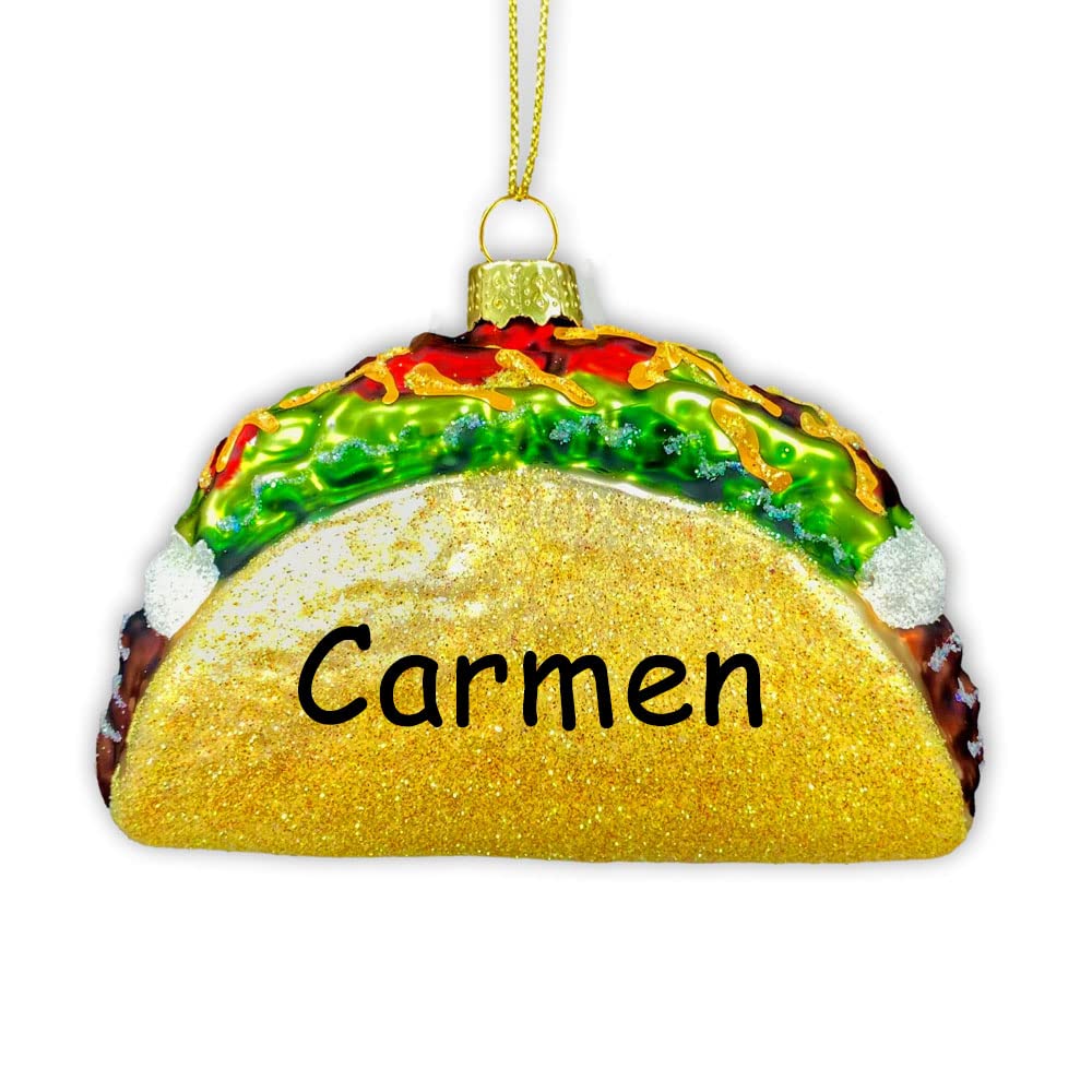 Amazon.com: Personalized Taco Supreme Christmas Ornament