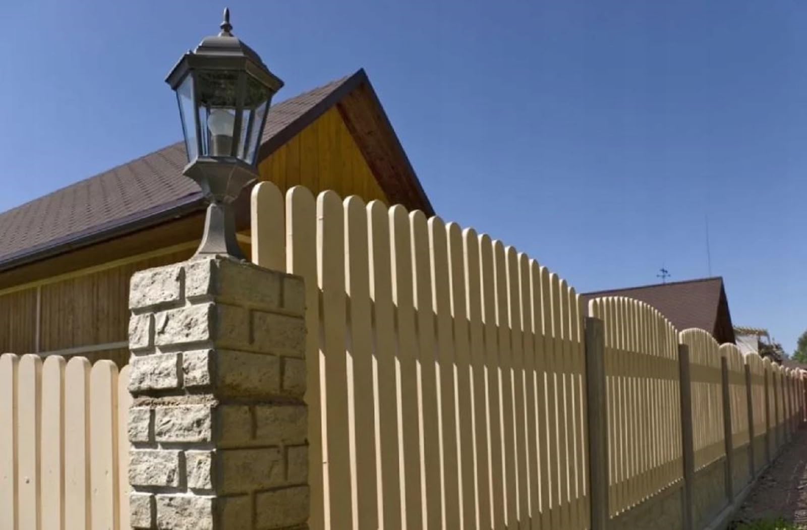 QLS 30 pezzi Assi per staccionata 120 cm in legno grezzo di pino e abete per recinzione da giardino