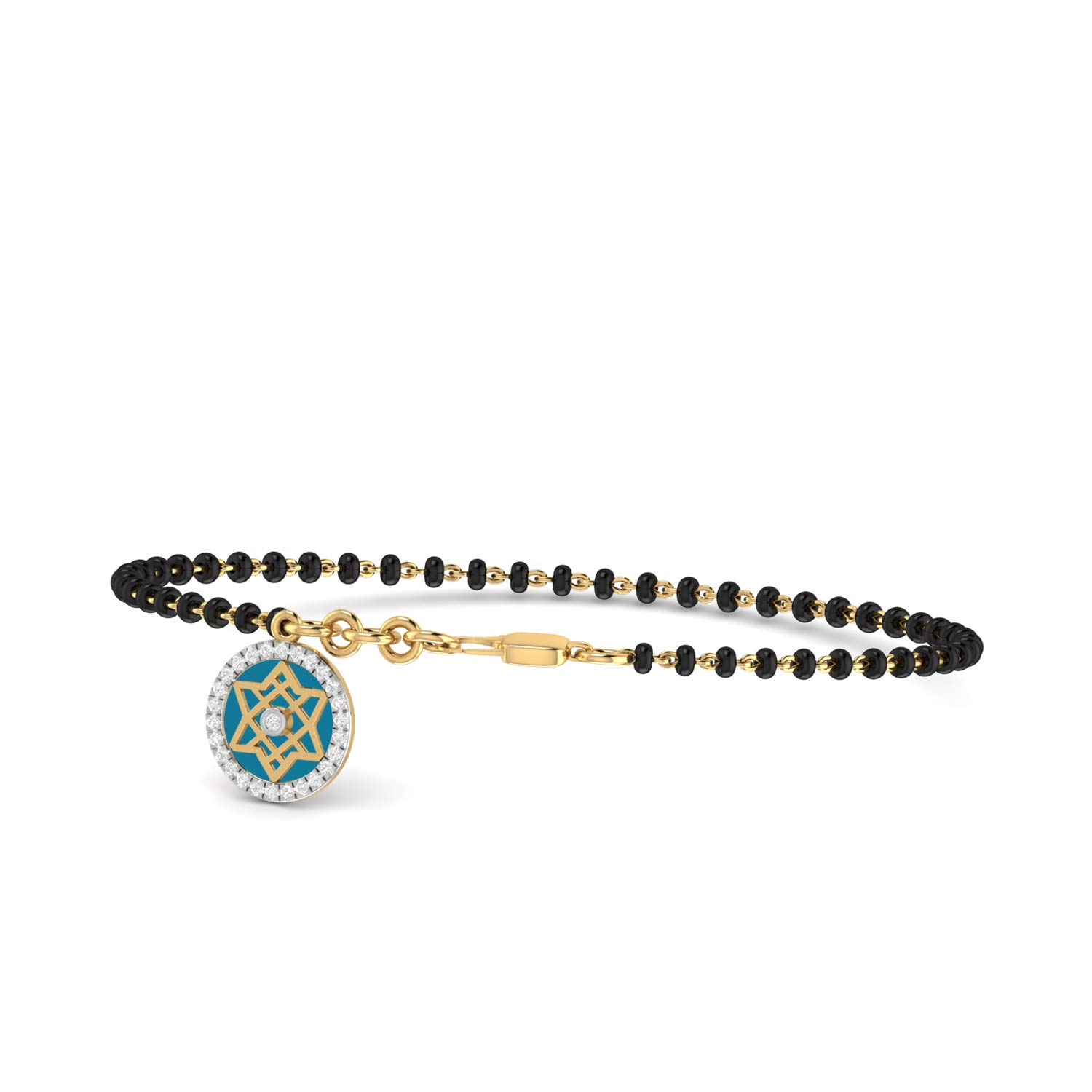 pc jeweller 14k (585) Yellow Gold and Diamond Bracelet for Women-picture-31