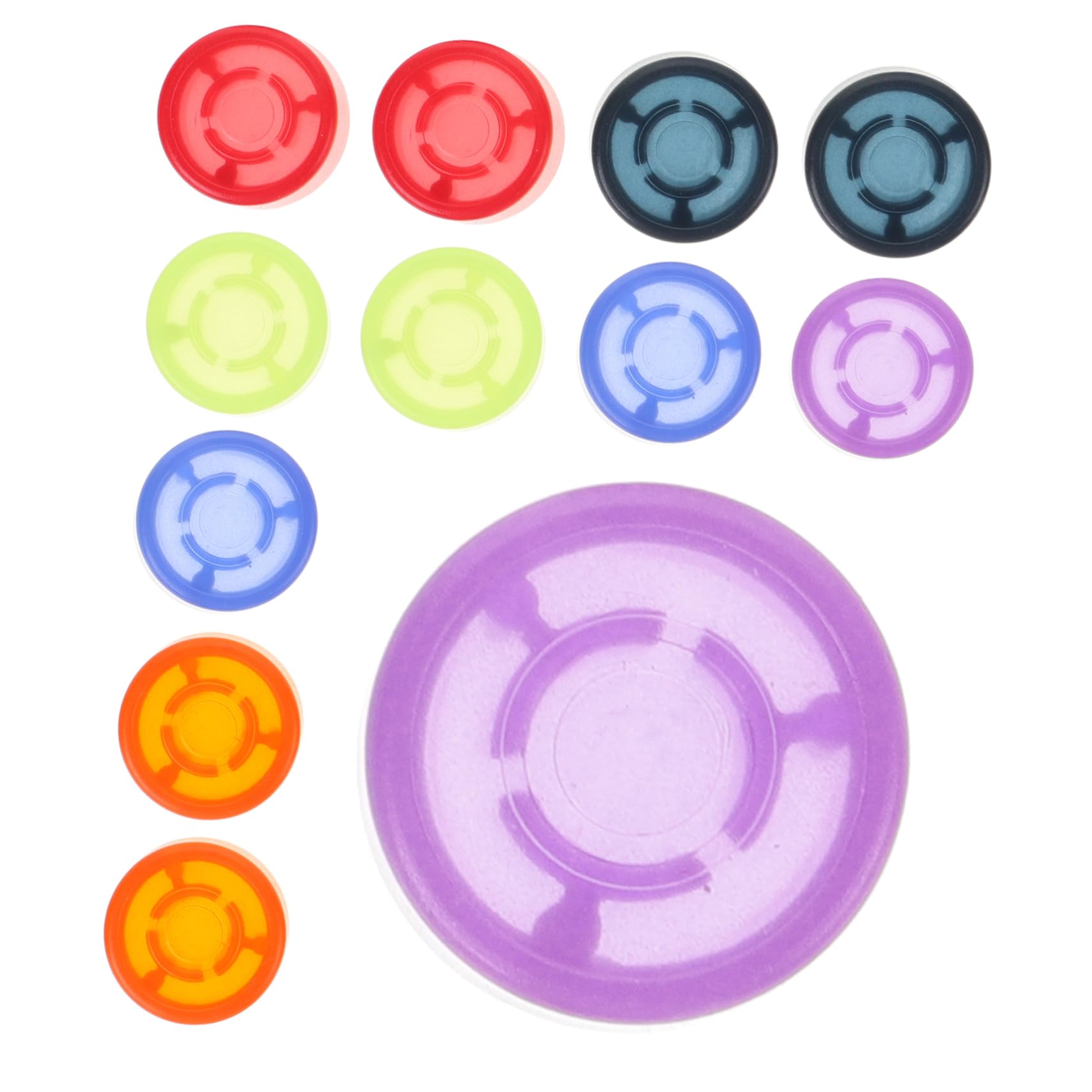 Hemoton Guitar Effects Pedal Caps 12pcs Colorful Stud Cap Guitar Footswitch Button Durable and Easy to Carry