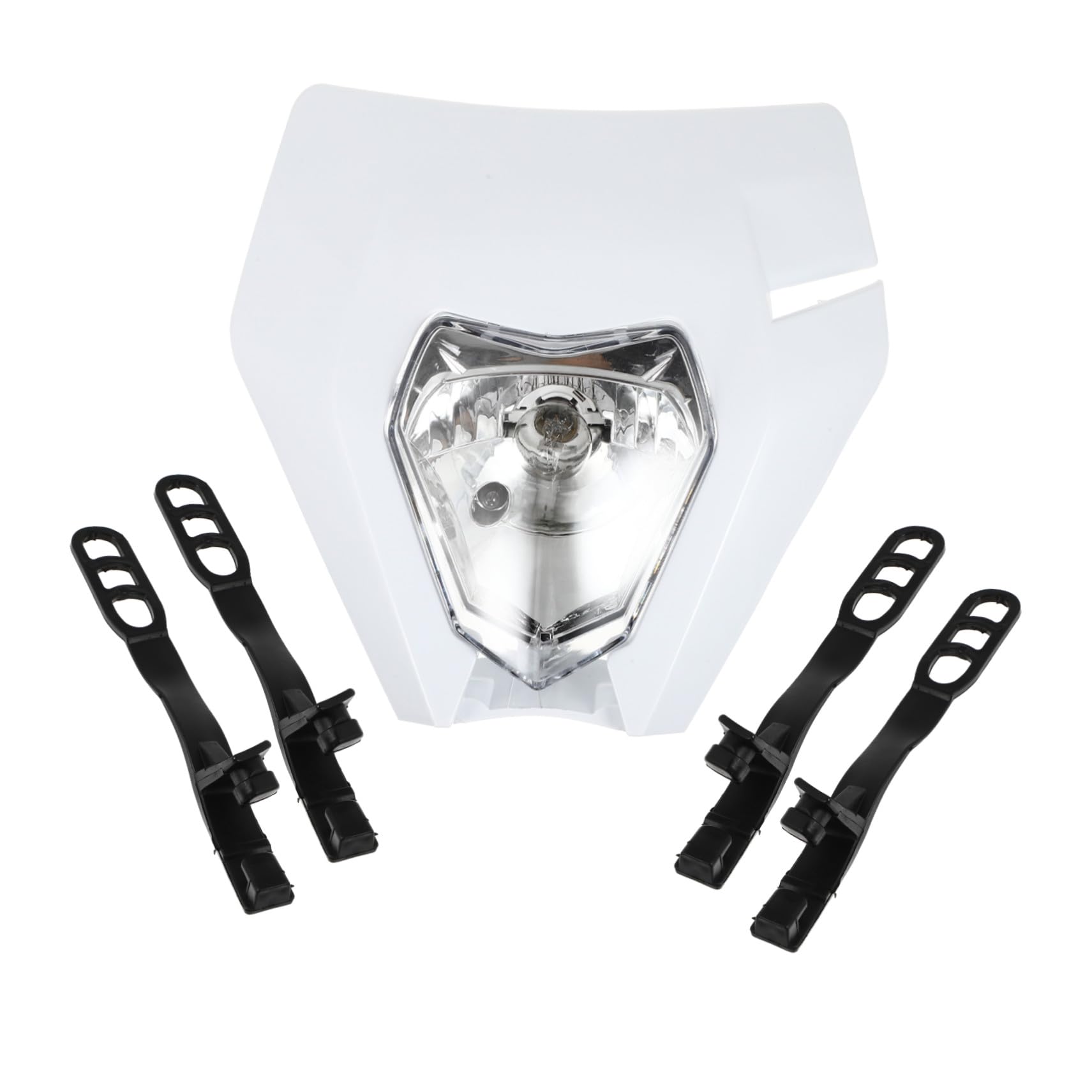 Faro LED delantero para motocicleta de diseño pequeño y plástico blanco duradero 8