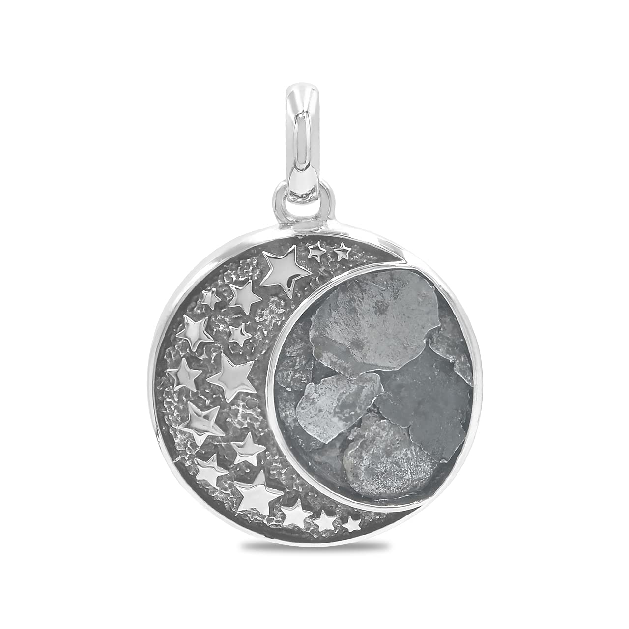 Starborn Campo del Cielo Meteorite Starfield Pendente in argento sterling