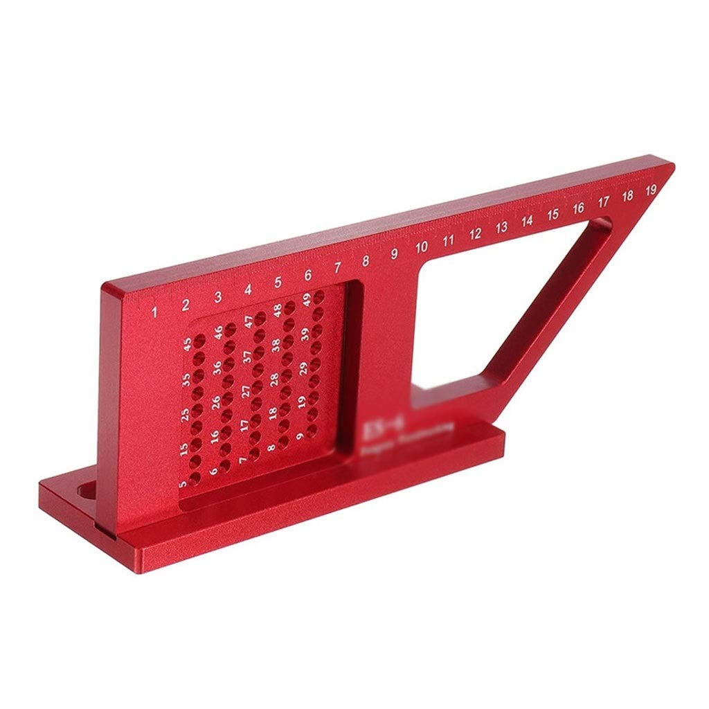 TFIIEXFL Multifunctional 3D Positioning Marking T Hole Ruler Scriber Miter Woodworking 45°/90° Angle Measuring Ruler Scribing Gauge