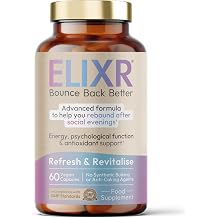 New ELIXR  - for More Productive Mornings After - 30 Servings - Probiotics, NAC, Magnesium, B Vitamins, Vitamin C, Milk Thistle, Rosemary & L-Theanine - Vegan Supplement - No Synthetic Additives