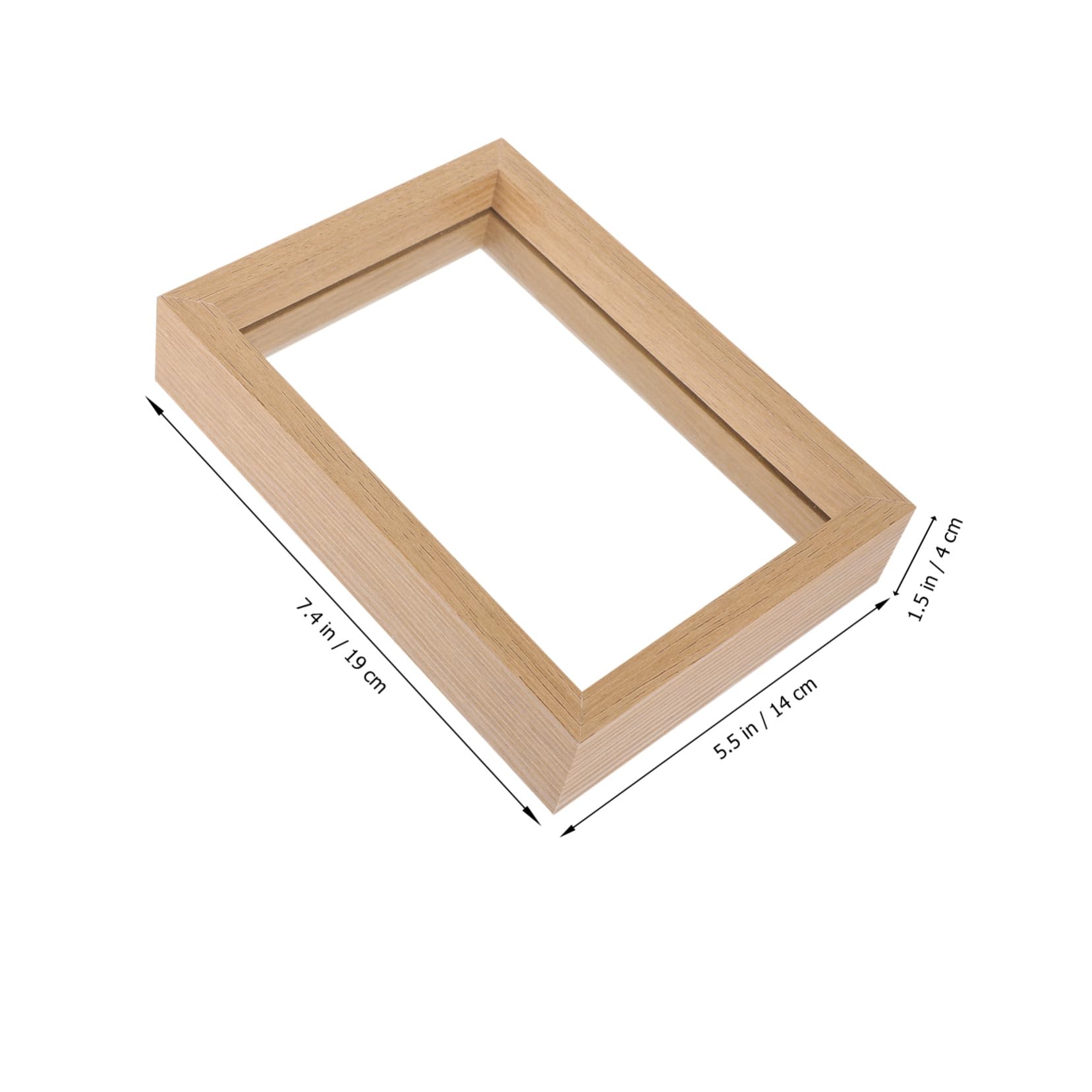 TOYANDONA Cornice Bifacciale in Vetro per Fiori Pressati Cornice in Legno per Esposizione Foto e Piante Finestra Trasparente per Proteggere Fiori Secchi Resistente alla Rottura