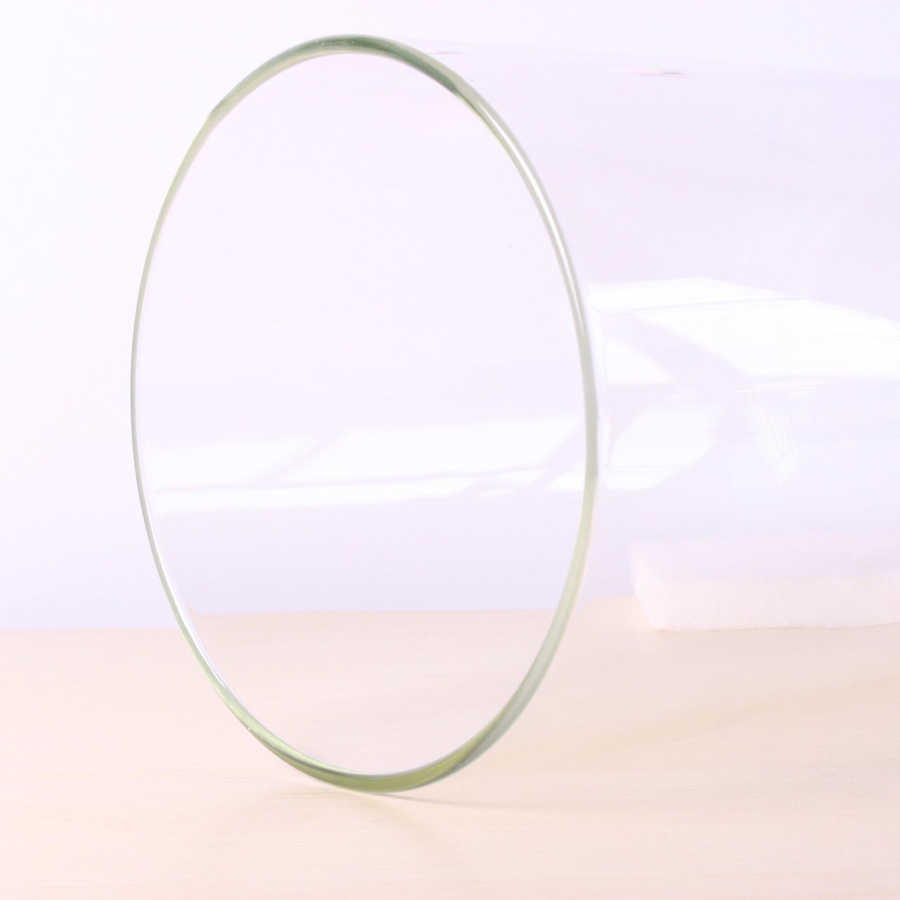 Expositor de cúpula de cristal con base de madera, base negra, vitrina para decoración del hogar, plantas y coleccionables, 20 cm x 35 cm, protección elegante para tus artículos