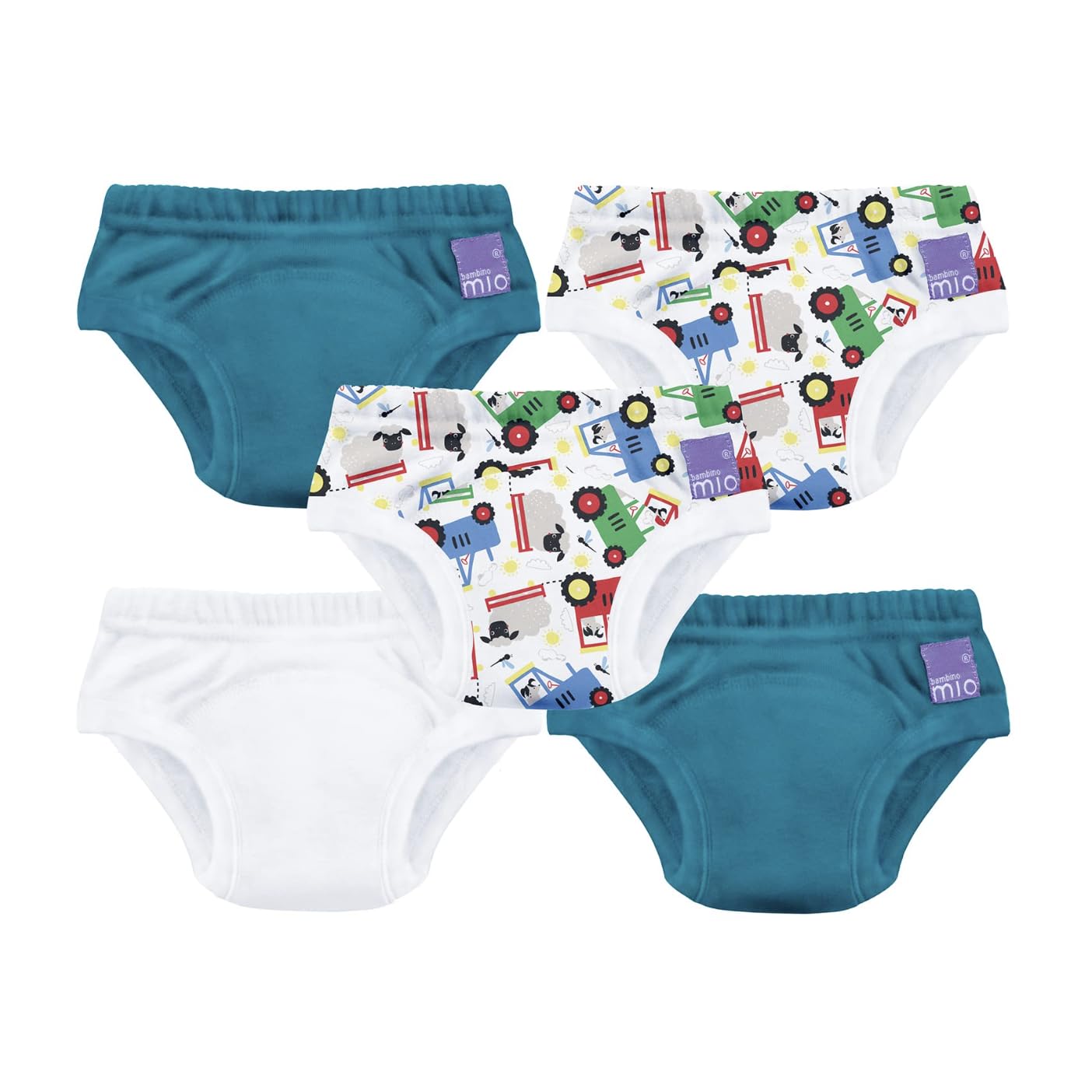 Bambino Mio, revolutionäre wiederverwendbare Töpfchen-Trainingshose für Jungen und Mädchen, 5er-Packung