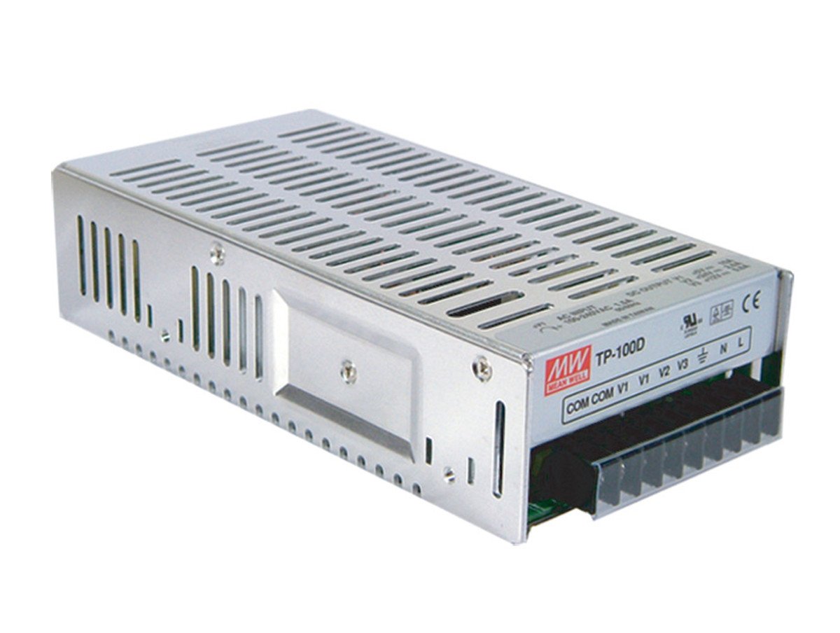 MW Mean Well TP-100B +/-12V 5V 0.6A 4A 10A 105W Triple Output with PFC Function Power Supply