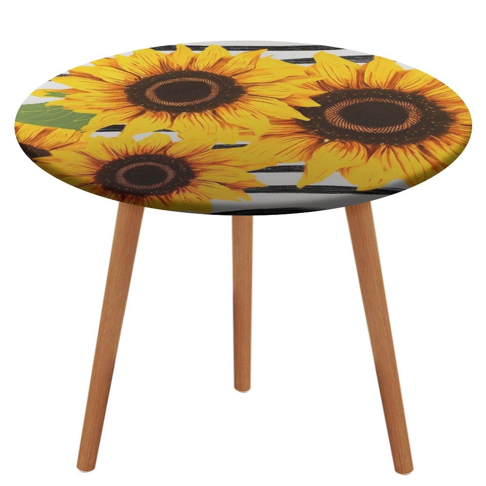 Nappe de table ronde infroissable pour stopper les taches de graisse en cuisine