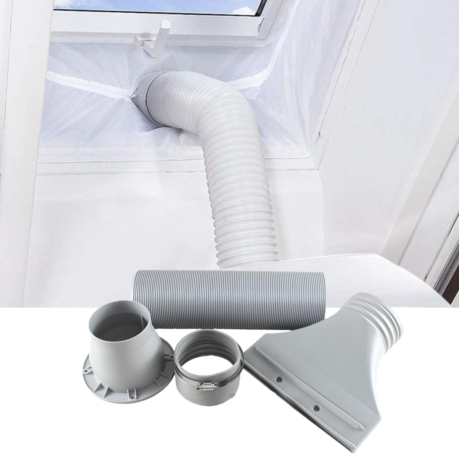 Kit Di Ventilazione Per Finestra Per Climatizzatore Portatile,Kit Di Canalizzazione Per Condizionatori Portatili - Adattatore Di Prolunga Per Ambiente Casa Appartamento Ufficio