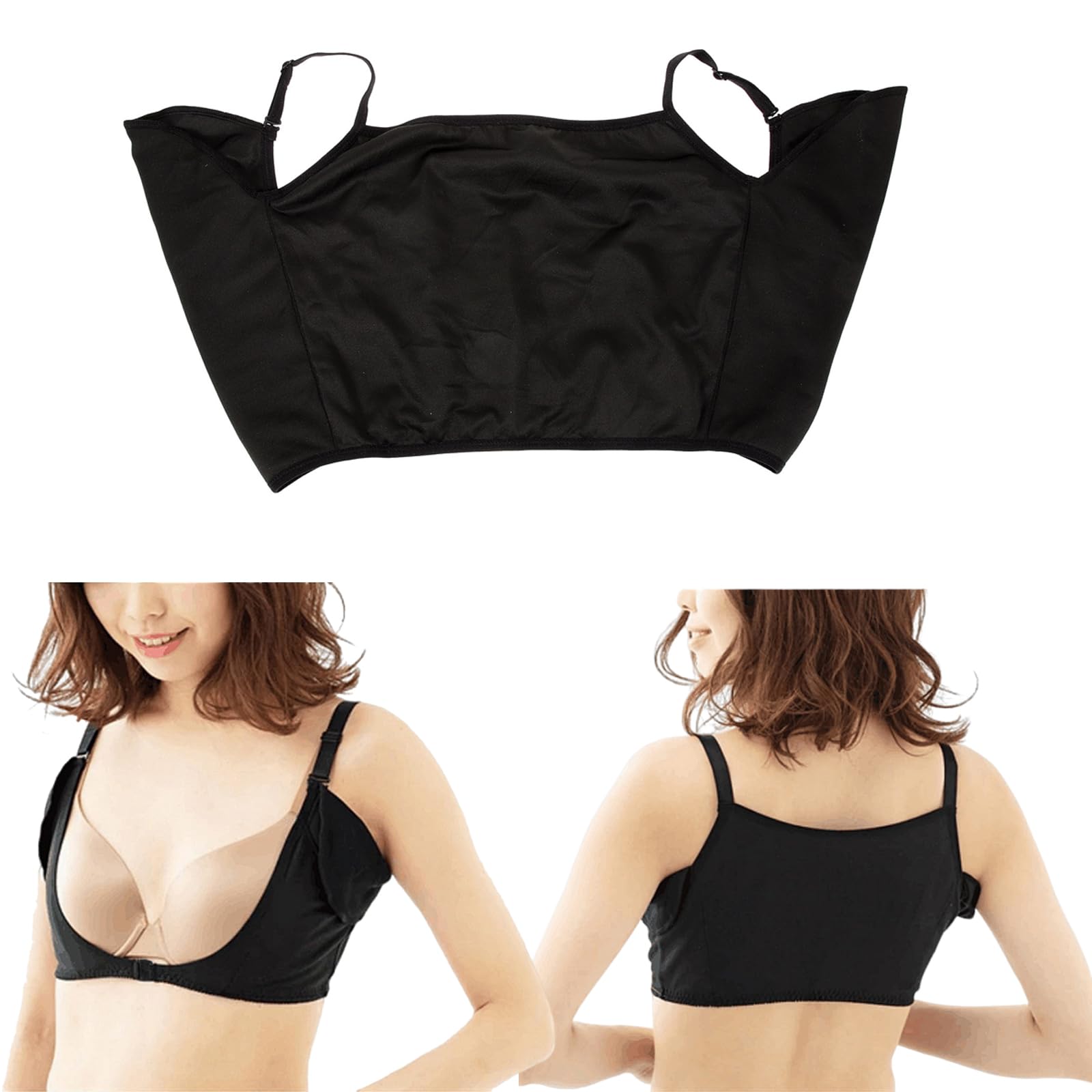 Healvian Underarm Sweat Vest Vest Underarm Pads Shirt Breathable Underarm Washable Armpit Sweat Pads Underarm Sweat Protector Sweating Guard for Women Girls Ladies L-picture-33