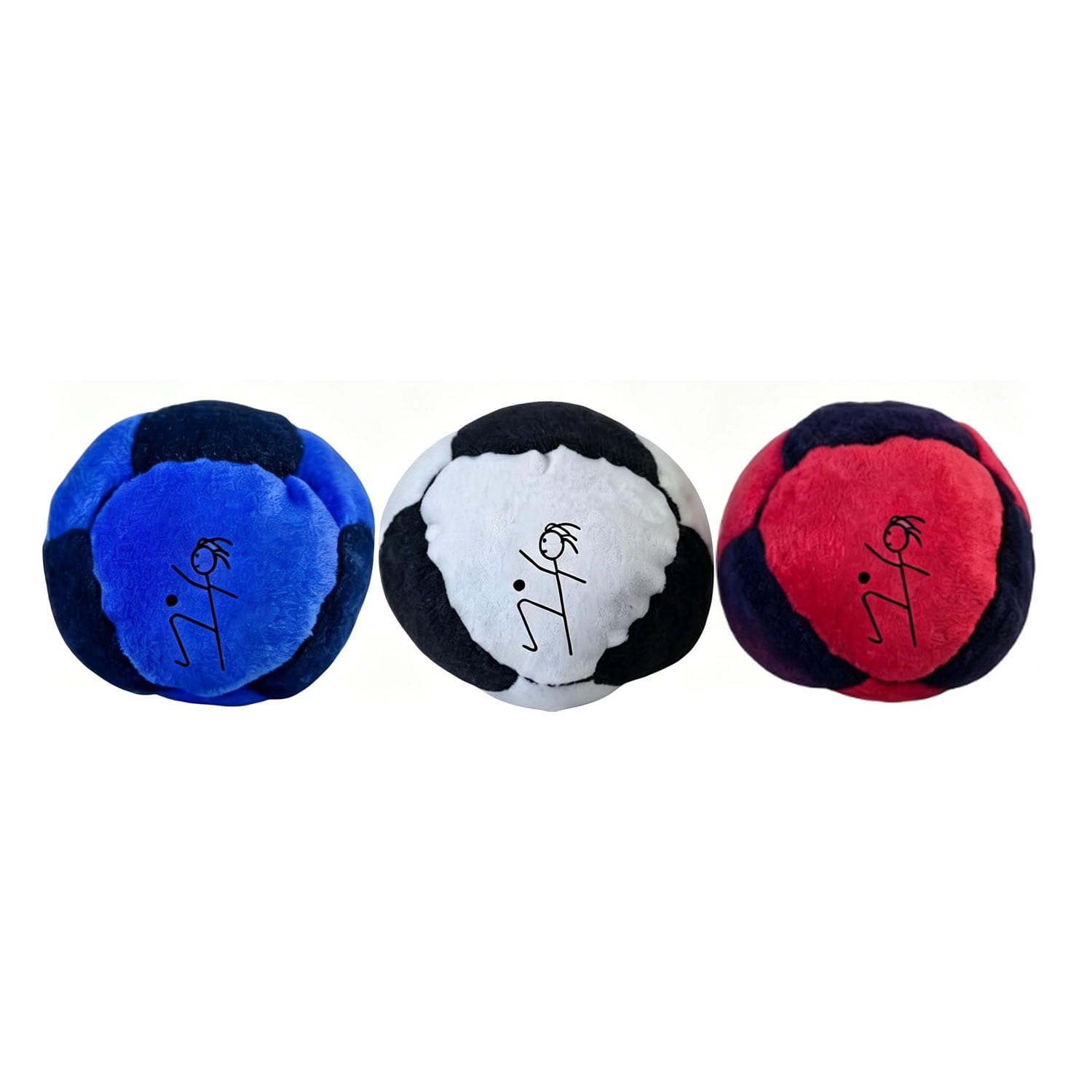 Photo 1 of ***STOCK PHOTO FOR REFERENCE ONLY*** Gyfimdo 3PCS Footbag Bag Set, 2026 Upgraded Soft Plush Footbags, Durable Footbags for Foot Sports (B)
