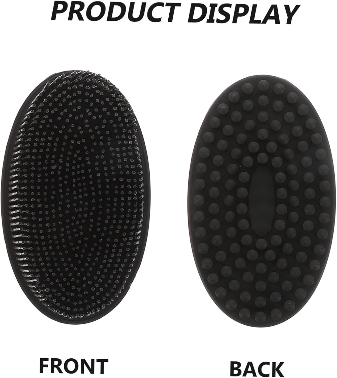 3Pcs Silicone Bath Brushes Dual Sided Exfoliating Body Scrubbers for Deep Cleaning Small Shampoo Brushes for Daily Use and Gentle Skin Care