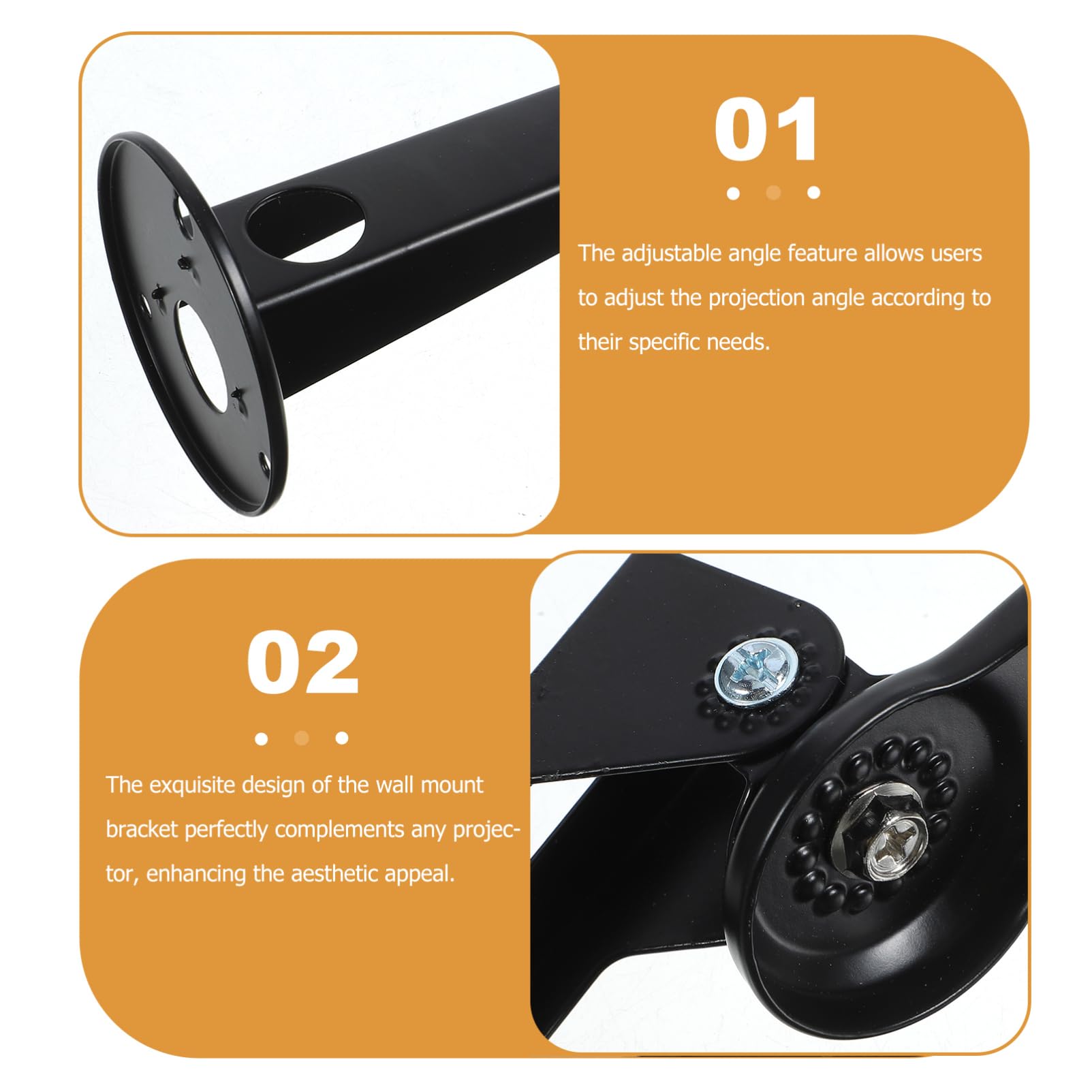 OSOLADY Projector Wall Mount Bracket with Angle for Home Theater and Conference Room Durable Material Easy Installation Versatile Projector Stand