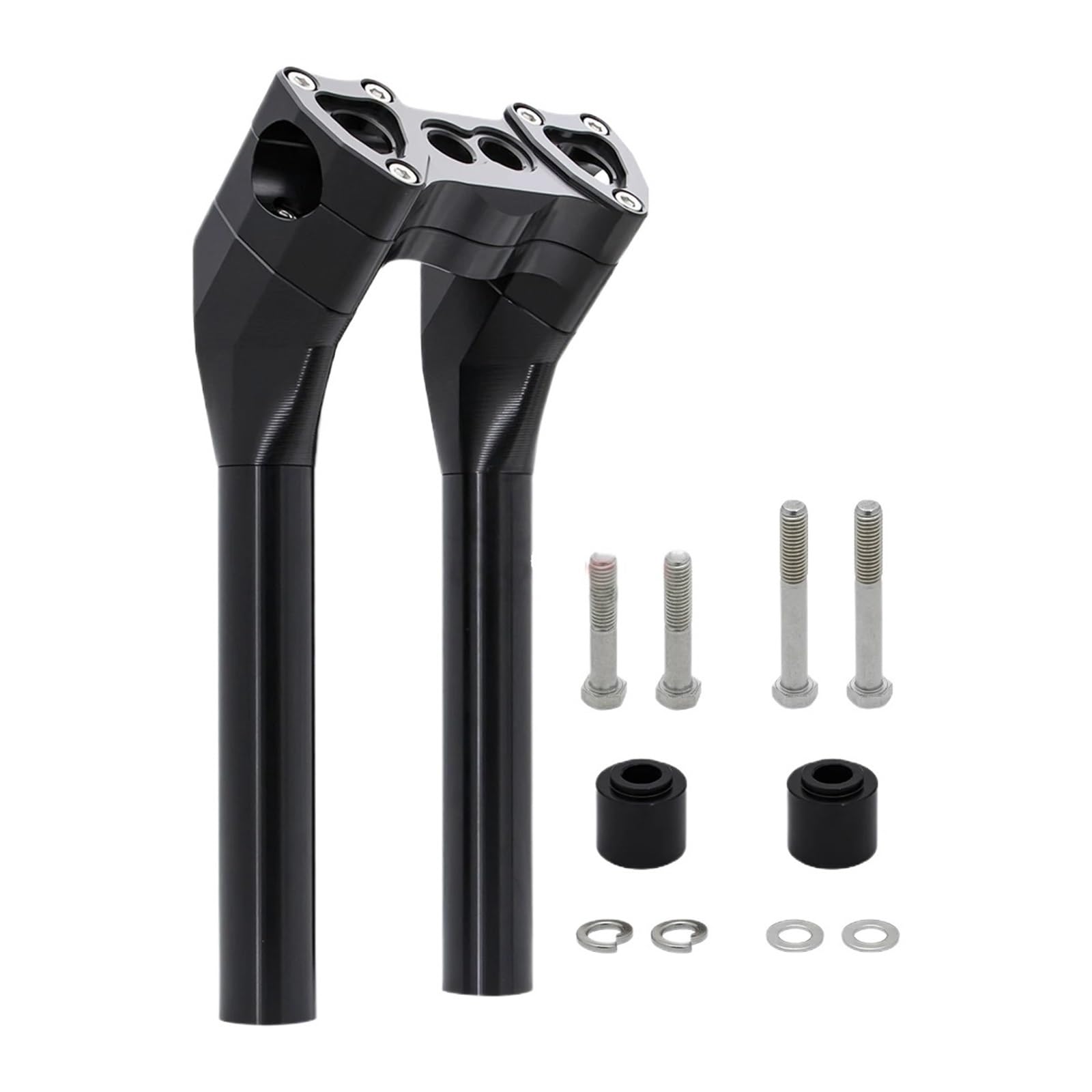 Części Motocyklowe Styl MX 1-1/8 "kierownica T-bar 6"-12" Podnośniki Typu Pullback Pasuje Do Harley Sportster Dyna Softail Street Riser zacisk(10-Black)