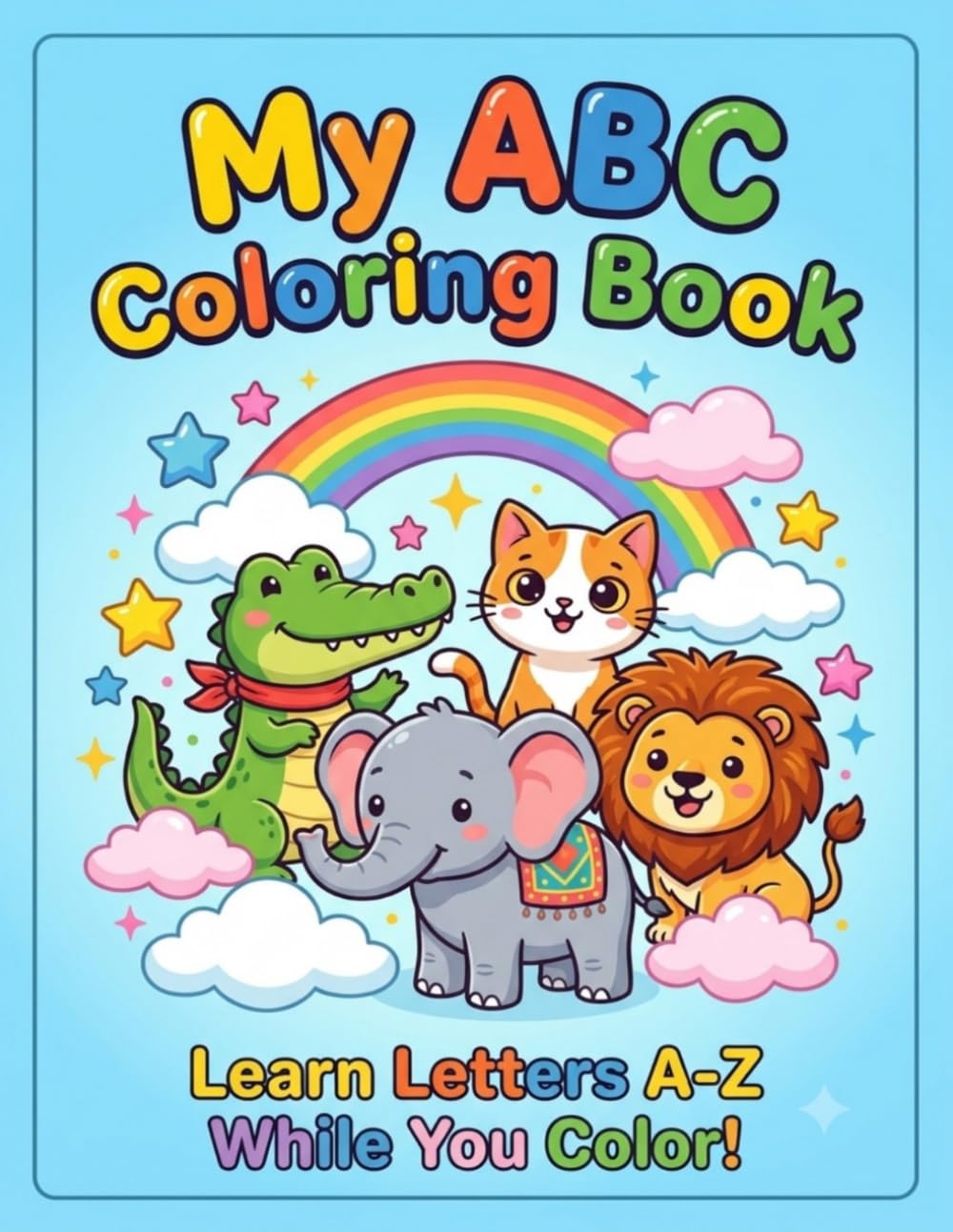 My ABC Coloring Book: Learn Letters A–Z While You Color!