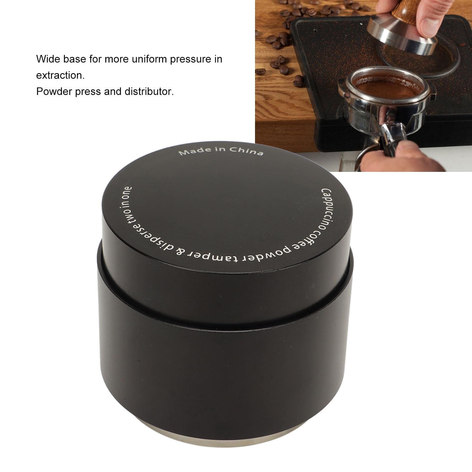 Distribuidor Y Manipulador De Espresso, Distribuidor De Café, Manipulador De Espresso, Manipulador De Café 3 En 1, Herramienta De Martillo Distribuidor De Prensa Eléctrica(51mm-Fondo roscado)