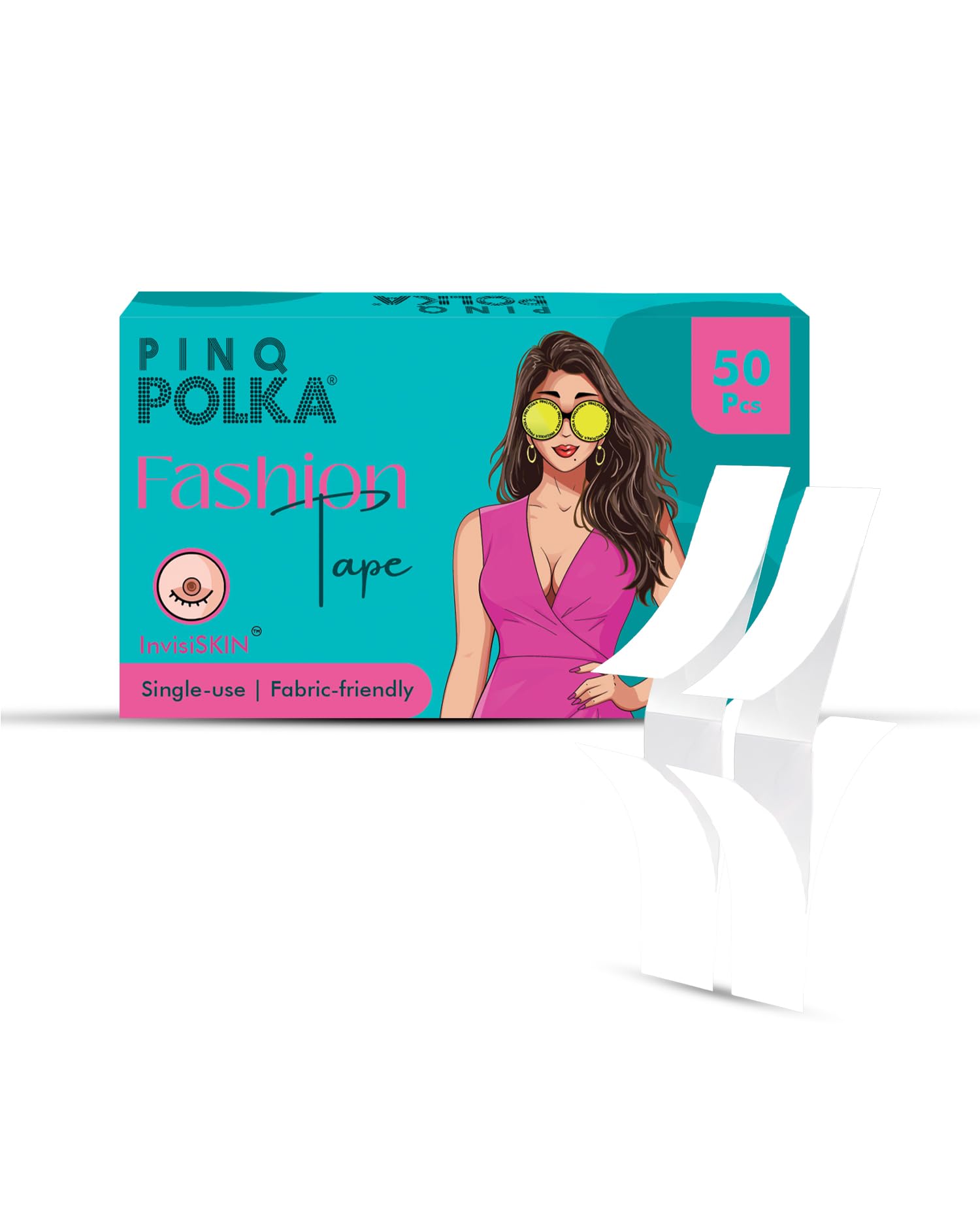 Fashion Body Tape For Women Clothes | Double Sided Sticking| Invisible | For Clothes and Accessories |Skin - Friendly |Reusable Cloth Bag