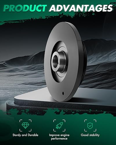 Miniatura 5 de SCITOO Polea de cigüeñal equilibrador armónico 1340746020 para Lexus GS300 1993-2005 2001-2005 Lexus IS300 1992-2000 Lexus SC300 1993-1998 Toyota