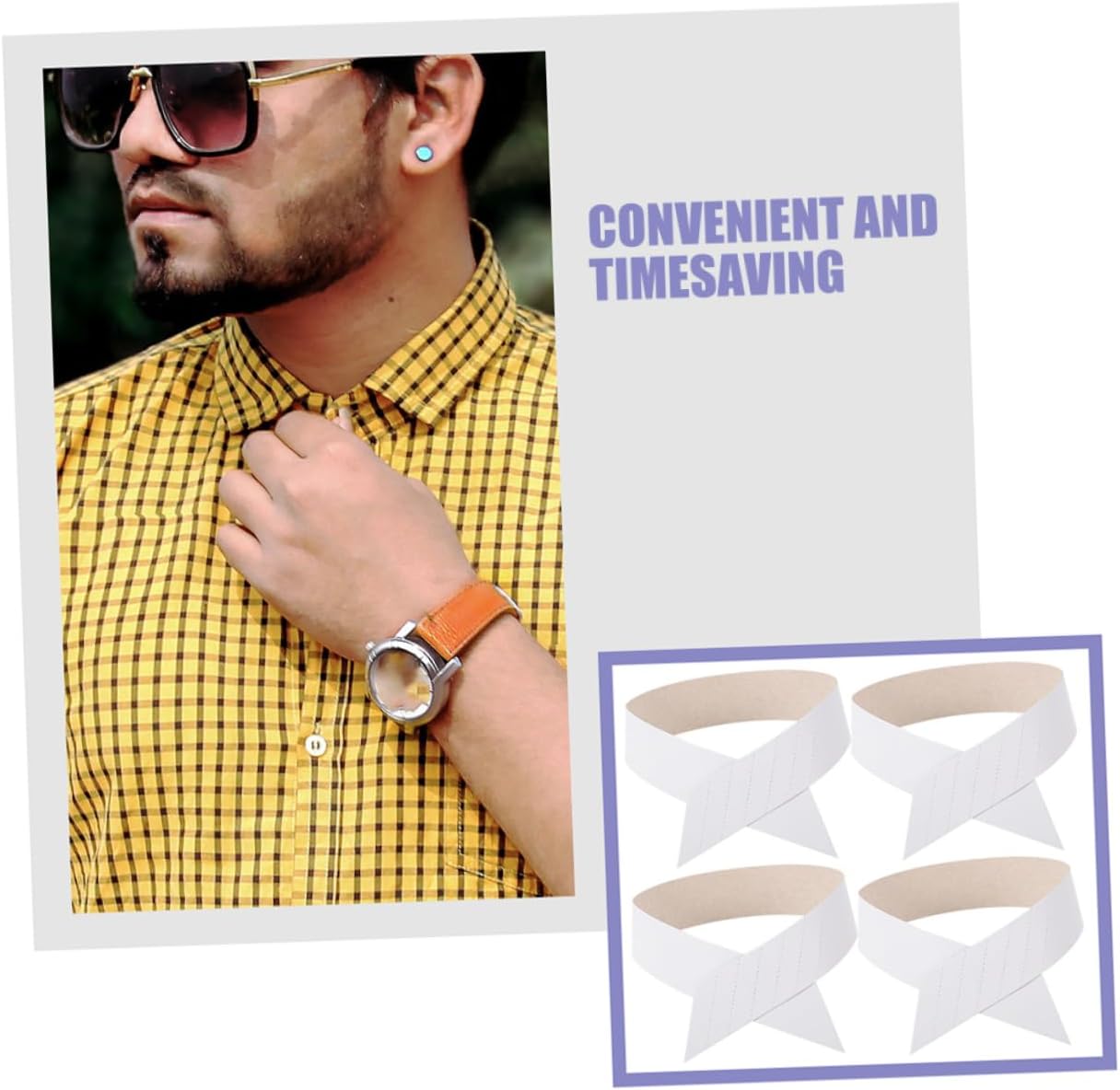 NOLITOY 200pcs Paper Collar Stays for Men Flexible and Durable Collar Support Inserts for Dress Shirts Easy to Use for Shirt Maintenance