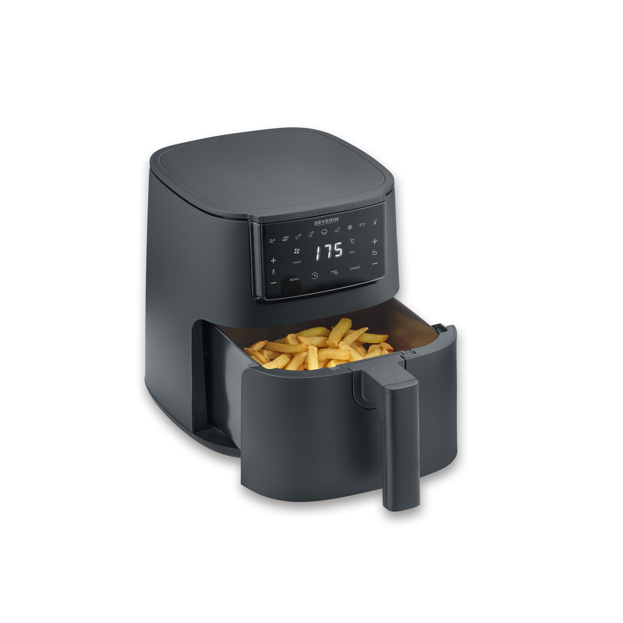 Multicuiseur air fryer SEVERIN FR 2461 friteuse à air chaud noire panier 4 L sans PFAS