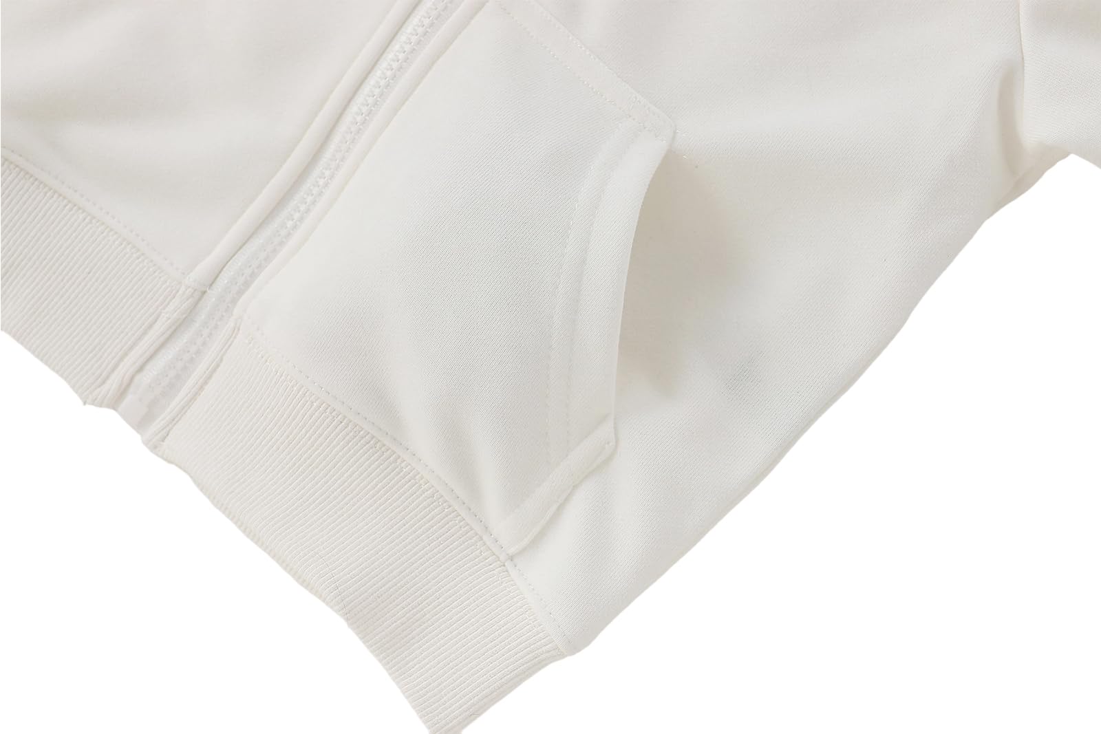 Felpa con cappuccio per bambini, a maniche lunghe, con cerniera intera, tinta unita, per autunno e inverno, sport, felpa per bambini