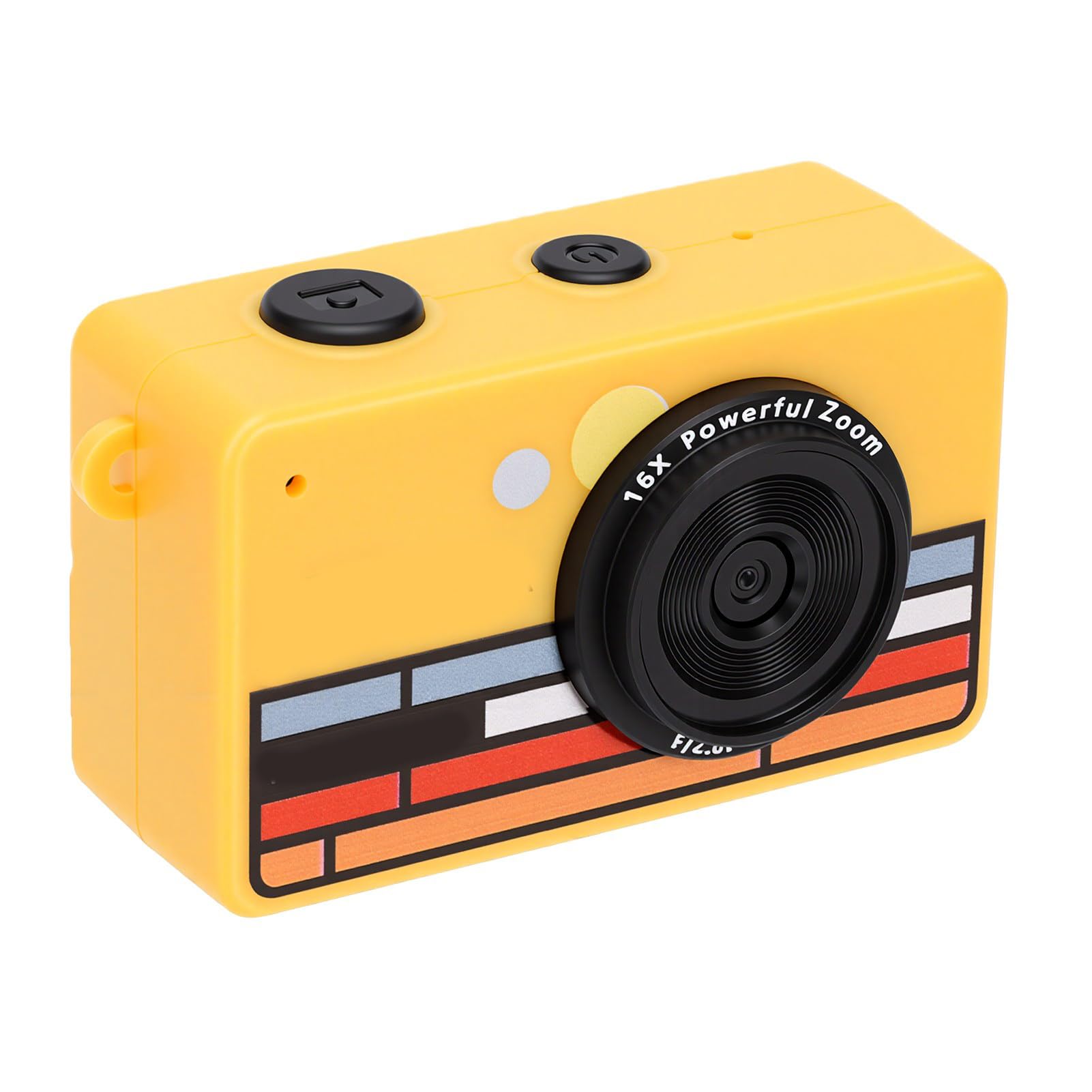 LICAEVEY Keychain Digital Camera, 1080P HD Video Photos 16X Digital Zoom Vintage Compact Camera with OTG USB C for Travel Vlog Birthday Gift (Yellow)-picture-21