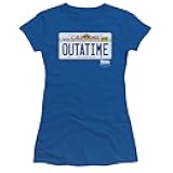 Trevco Back to The Future Outatime Plate Juniors' Sheer Fitted T Shirt