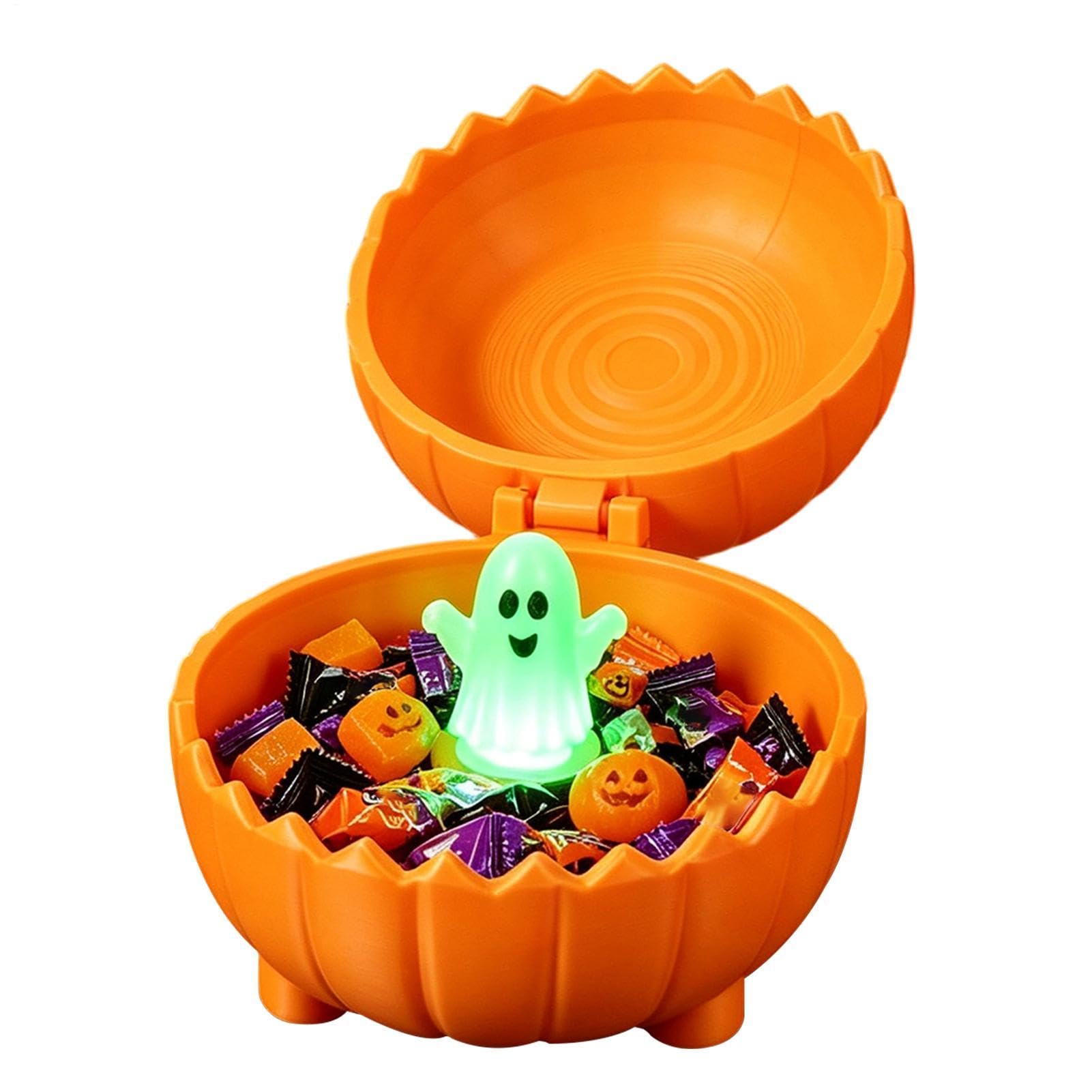 Scatola per caramelle a forma di zucca di Halloween, graziosa scatola