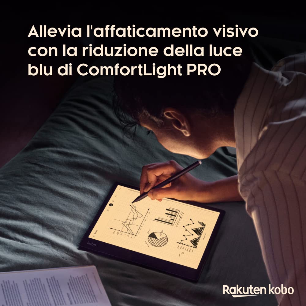 Kobo Elipsa 2E eReader 10,3" Touchscreen antiriflesso ComfortLight PRO Kobo Stylus 2 Wi-Fi Carta E Ink 32 GB