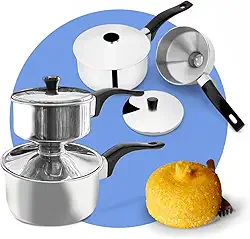 Cuscuzeira Peitinho Inox Individual 650ml Paulistinha Nordestina com Tampa – Cozinha a Vapor e Legumes