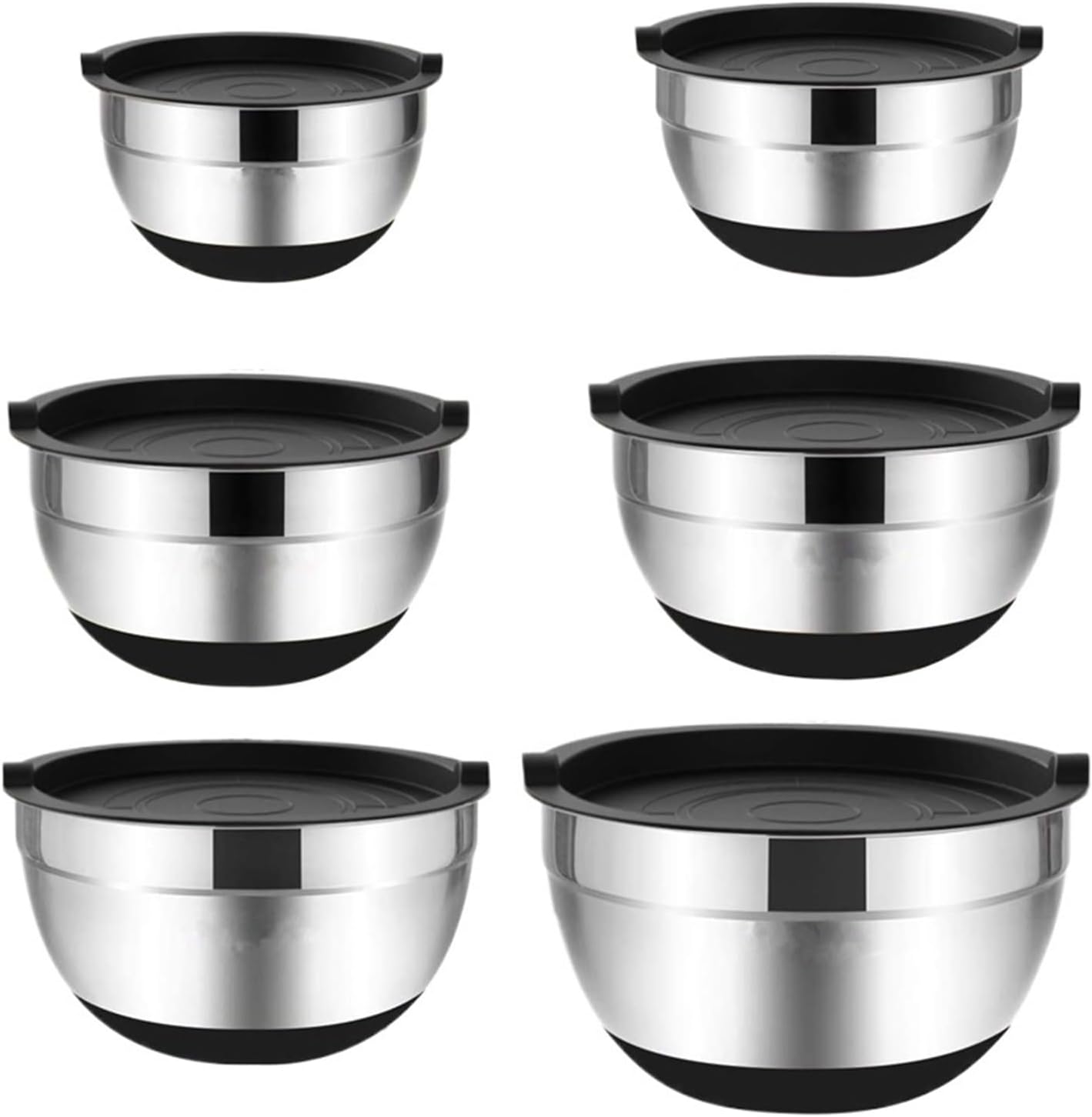 Mixing Bowls Bases For Baking Nesting Storage 6 Pcs