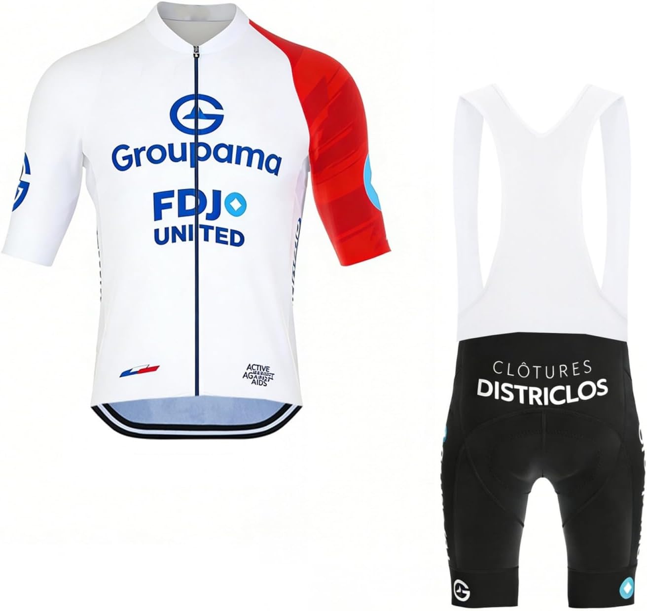 2025 Tour Team Cycling Jersey Set,Men's Breathable MTB Bike Shirt Quick-Dry Bib Short Kits GEL Paddad