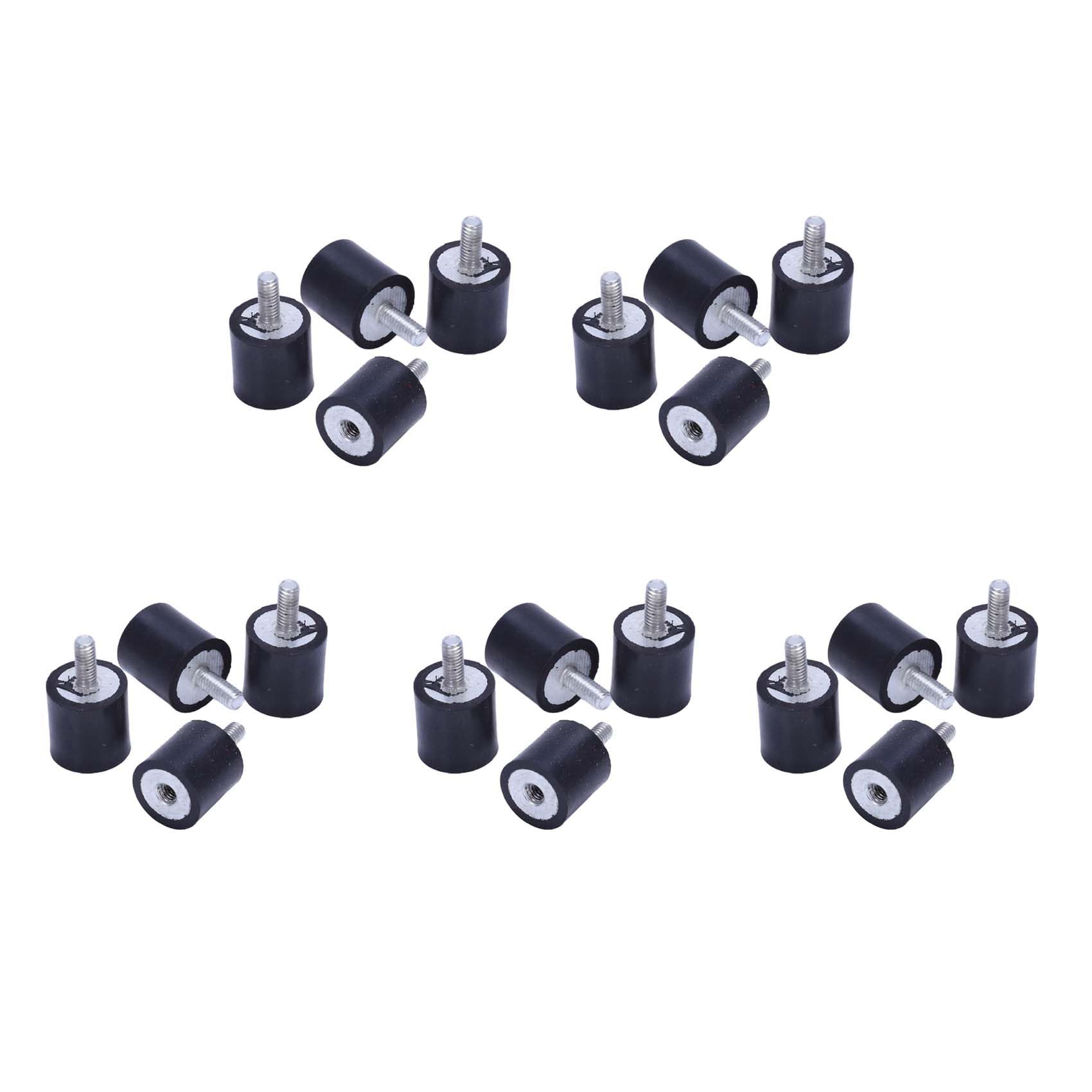 Jnchdghwa 20pcs Anti Vibration Rubber Buffer Insulator Attachment 15mmx15mm