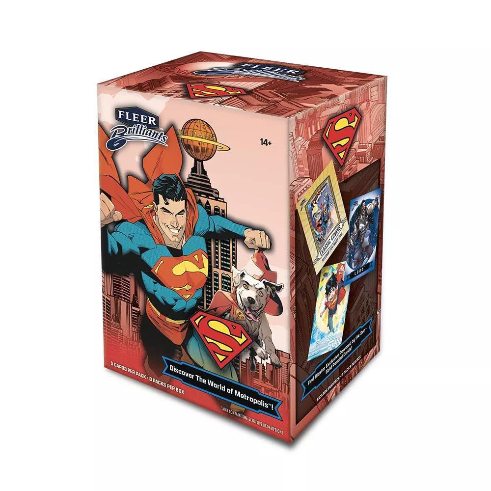 Upper Deck Fleer Brilliants Superman Trading Card Blaster Box