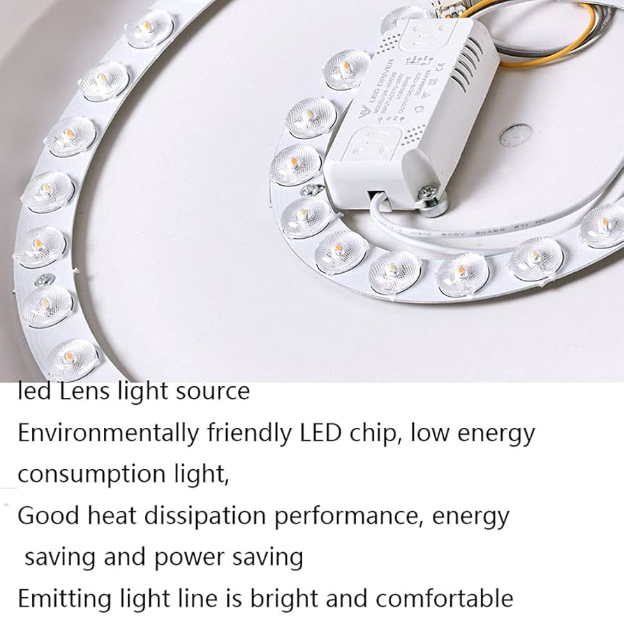 JXINGZI Macaron Flush Mount Fixture 32W LED Ceiling Light