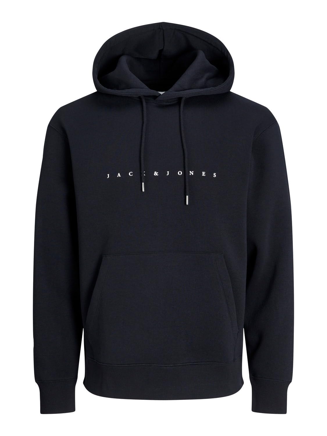 JACK & JONES Mens JJ Sweat Hoodie Black XXL