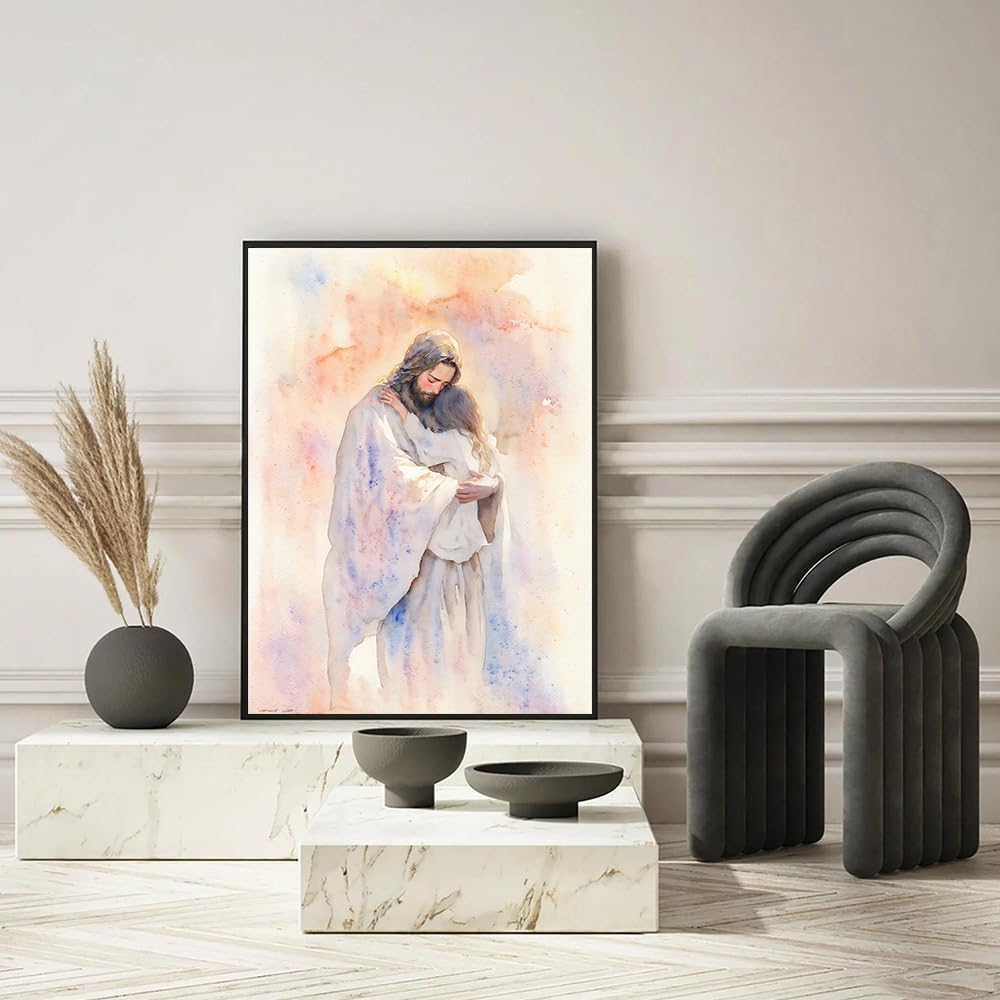 La Casa Che Guarisce Quadro Su Tela XXL - Gesù Guarisce La Donna,  Decorazione Boho Chic Per La Casa è Così Che Guarisci, image size:1000x1000