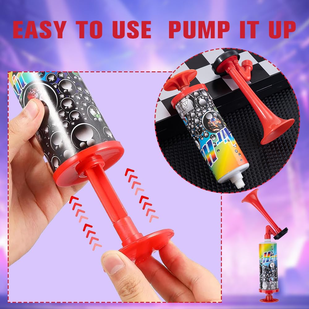 Tromba da Stadio, 4 Pezzi Air Horn, Trombetta da Stadio Forte, Tromba Ad Aria Compressa, Handheld Fanfare Air Horn, Tromba da Stadio per Feste Partite di Calcio Eventi Sportivi