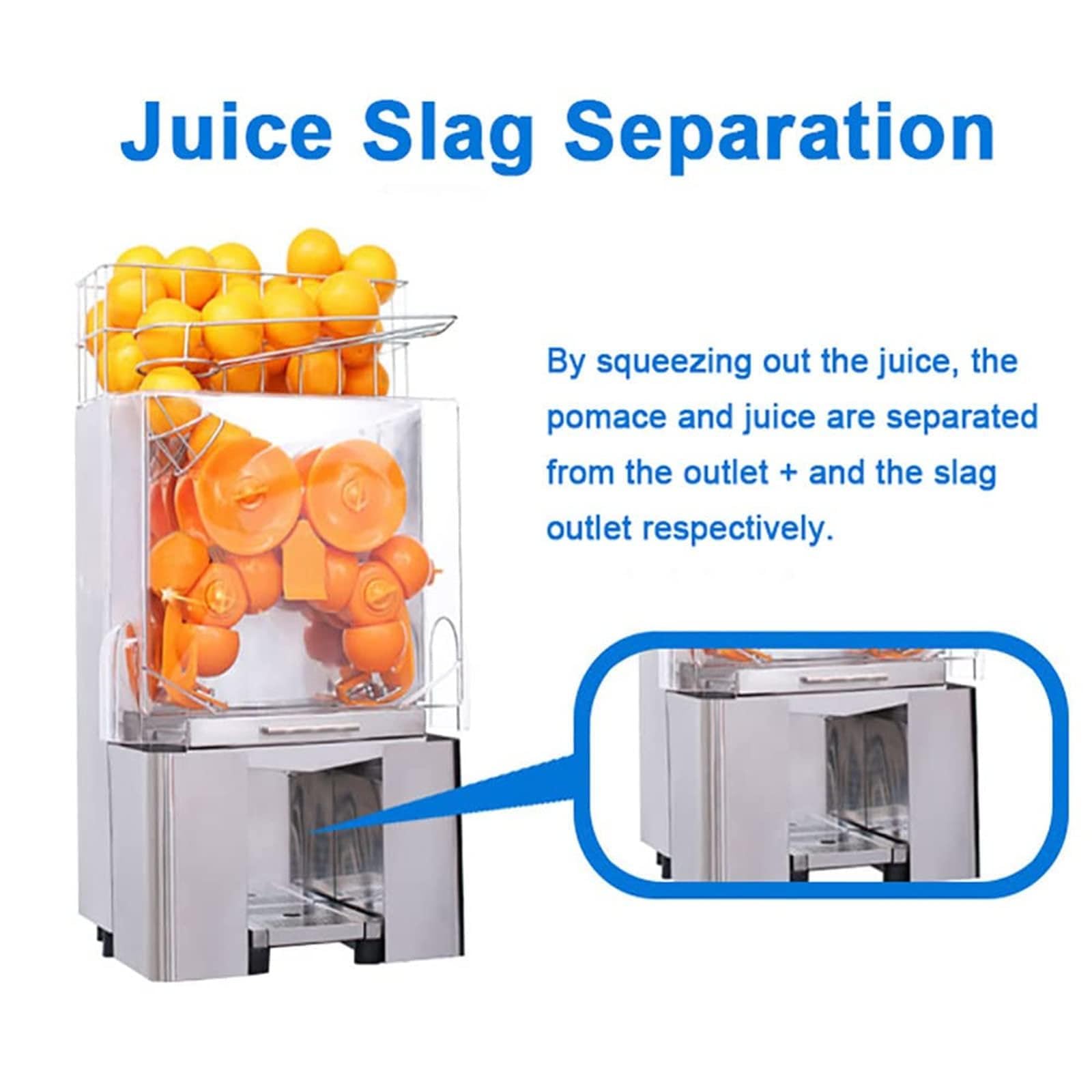 Exprimidor Automático De Jugos De Masticación Lenta, Exprimidor De Naranjas Comercial De Alta Eficiencia, Ideal para Restaurantes, Fruterías Y Licorerías.