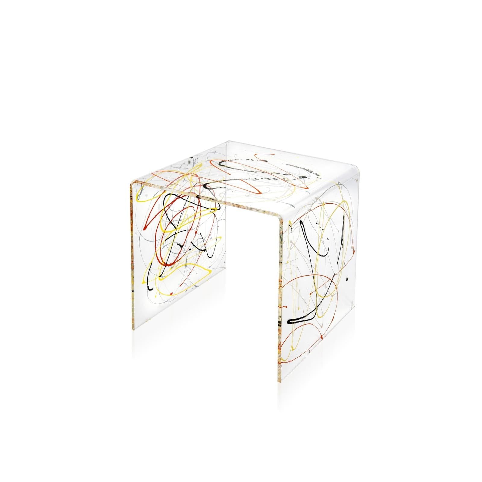 accessori casa tavolino, design moderno, facile da pulire, struttura resistente, salvaspazio, montaggio a muro, facile da installare - Multicolore - 40x40x40 cm