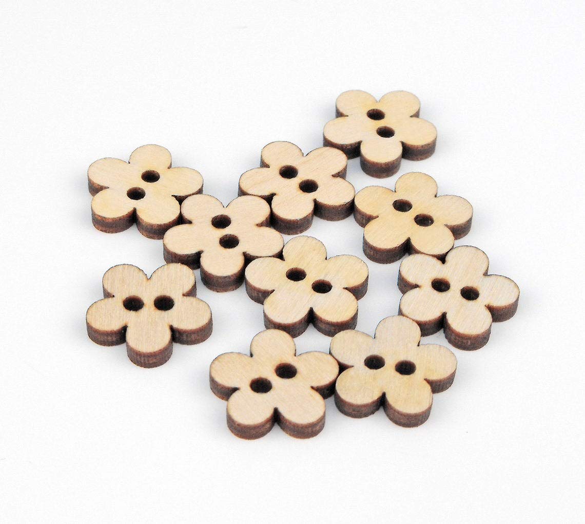 Buy AmericanElm Pack Of 10 Pcs Button Flower DIY Birch Plywood Cutouts buy-americanelm-pack-of-10-pcs-button-flower-diy-birch-plywood-cutouts