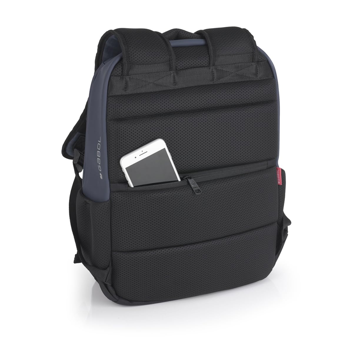 Gabol - Mochila de 2 Compartimentos Lion 31x43x17 cm - Organizador Interior - Espalda y Asas Acolchadas - Etiqueta Reflectante y Resistente al Agua - Diseño en Poliéster Resinado - Azul Marino
