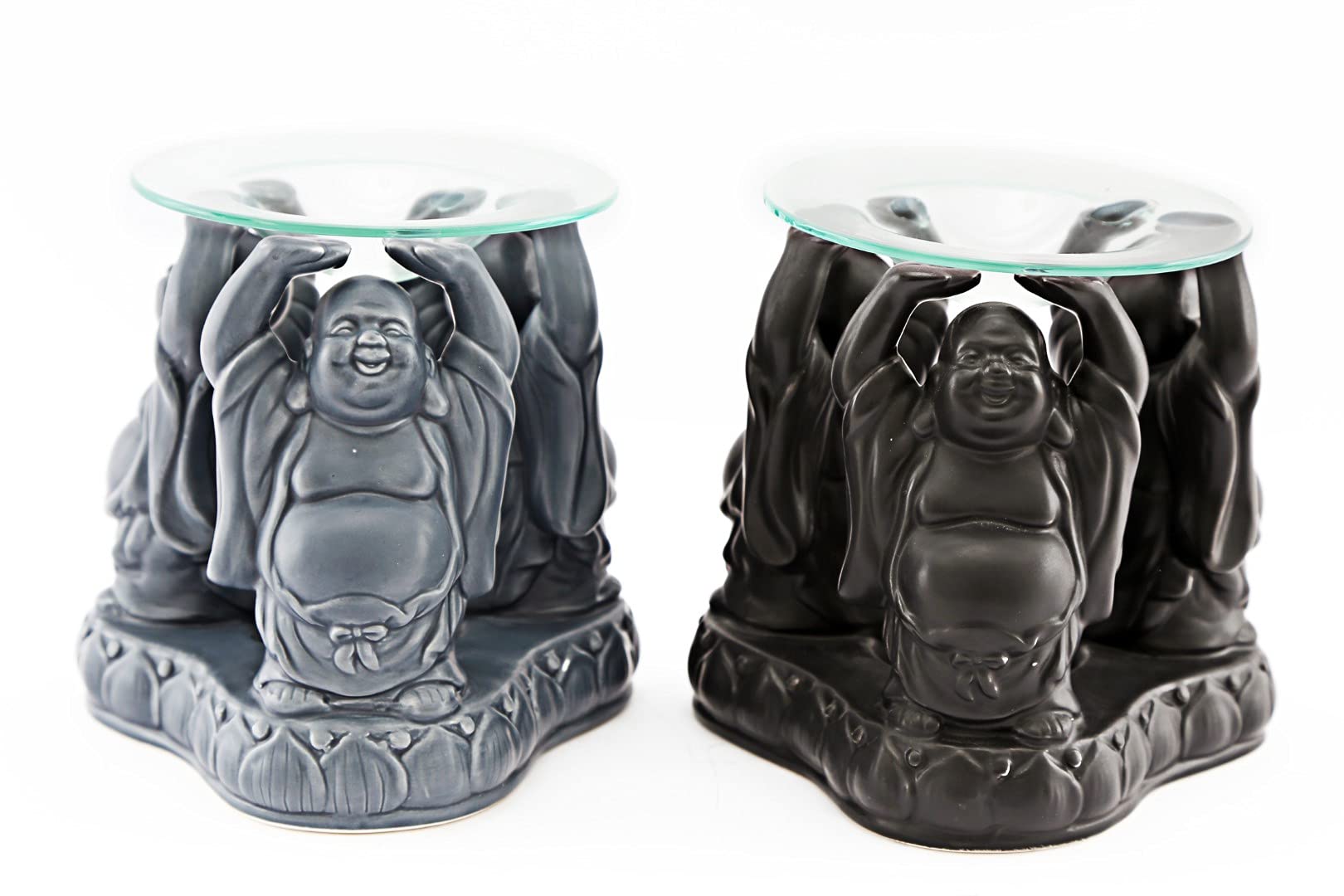 Happy Buddha Oil Burner Wax Melts Tealight Candle Holder Essential Aromatherapy
