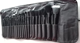 24 قطعة مجموعة فرش أسود