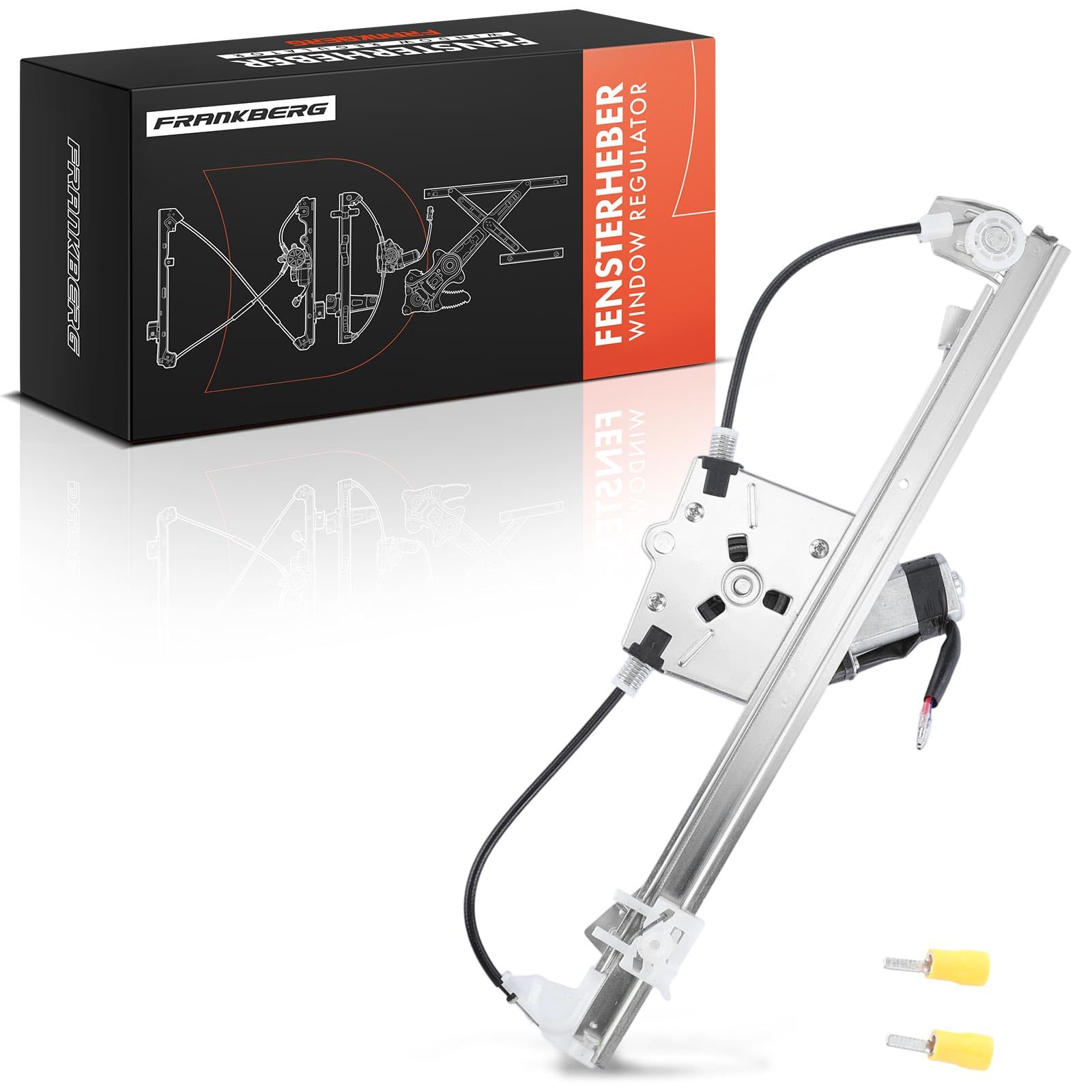 Frankberg 1x Meccanismo alzacristalli elettrici con motore anteriore sinistro compatibile con Grande Punto 199 1.2L-1.9L 2005-2008 Punto Evo 199 1.2L-1.6L 2008-2012 Sostituire# 51786729