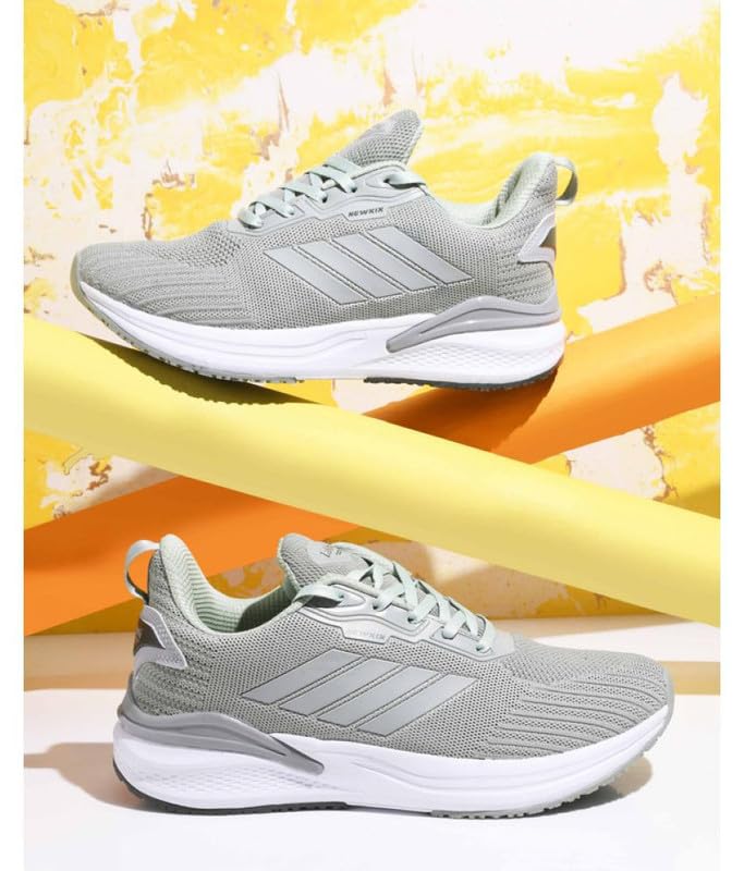 Image of Lakhani aashirwad Men's Sports Shoes | Lightweight Breathable Running Shoes for Men | Flynet Upper, Phylon Sole | Flexible, Comfortable Lace-Up Athletic Shoes