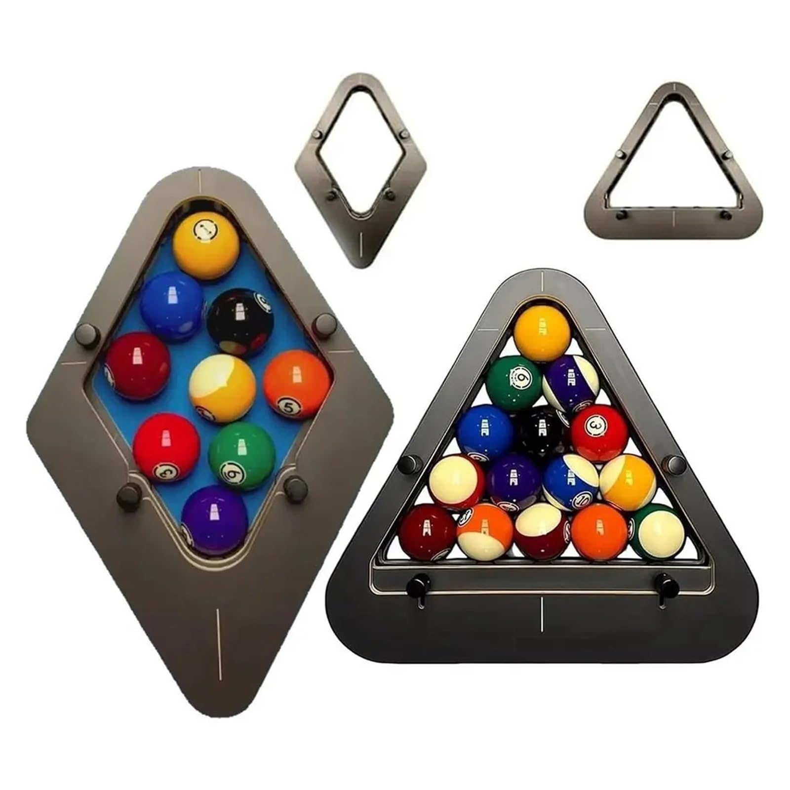 Triangolo da Biliardo Biliardo in Legno Rack for Biliardo Triangolo Regolabile Supporto for Triangolo da Sistema di Supporto for a 9 Palline